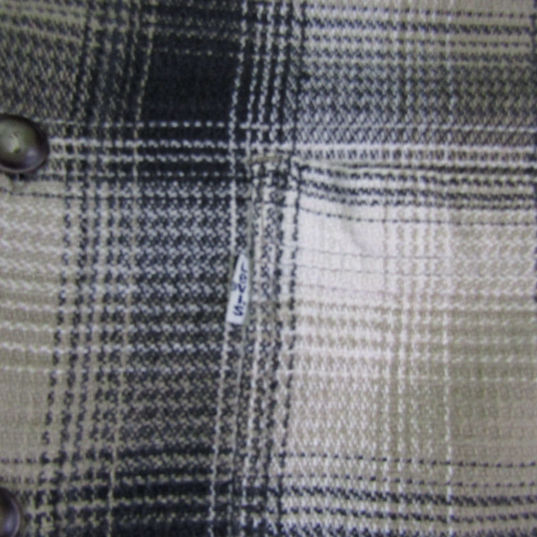 Levi's VINTAGE Levi's Shirt Mens Large Gray Brown Plaid Flannel Button-Up 90s Size US L / EU 52-54 / 3 - 3 Thumbnail