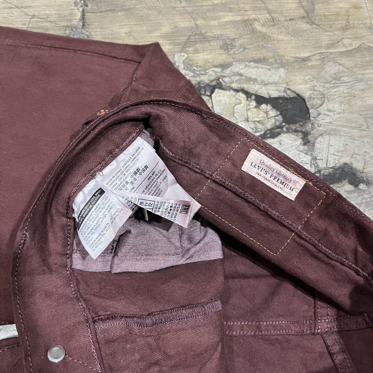 Tornado Mart Levi’s 502 Big E Regular Taper | Burgundy Size US 30 / EU 46 - 4 Thumbnail
