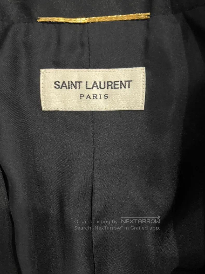 Saint Laurent Paris Saint Laurent Paris Black Notched Lapel Suit Size XS / US 0-2 / IT 36-38 - 4 Thumbnail