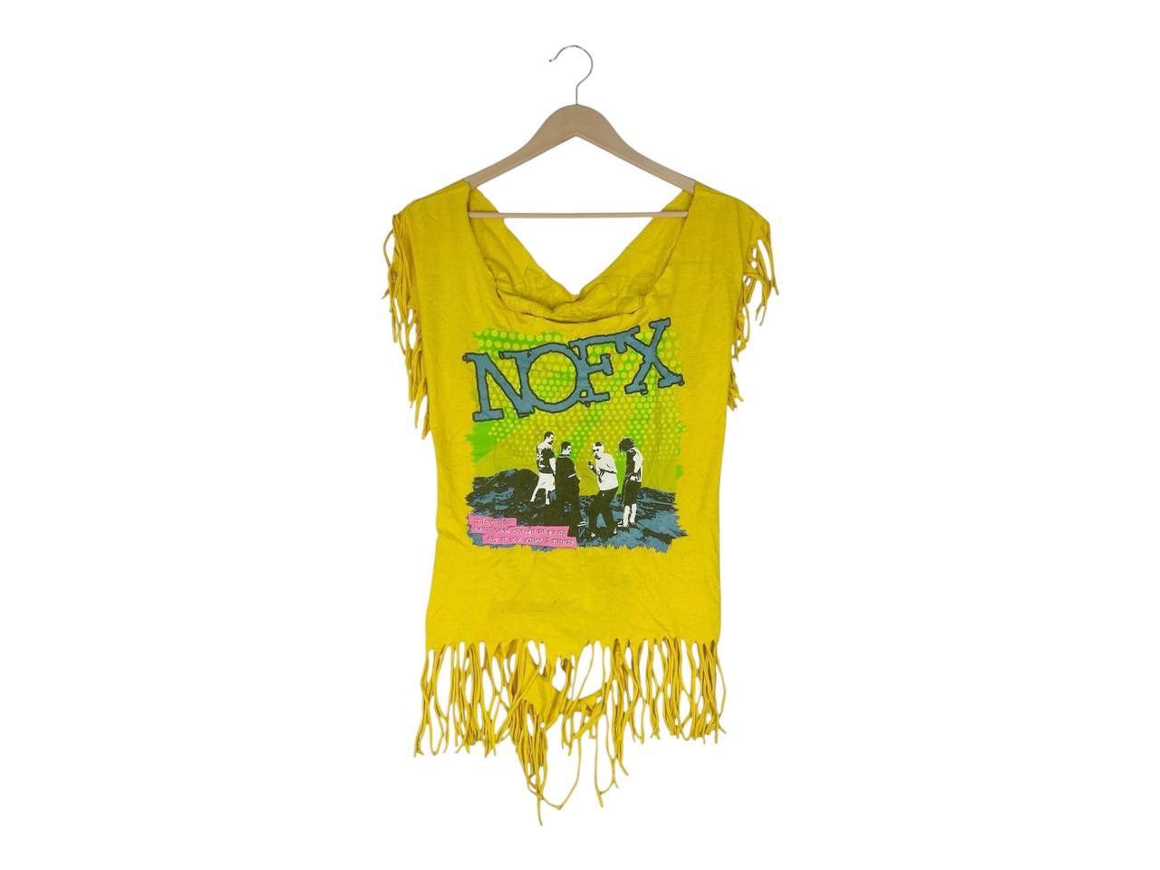 Band Tees Vintage 90s NOFX crop Tees / Punk Rock Band Size L / US 10 / IT 46 - 4 Thumbnail