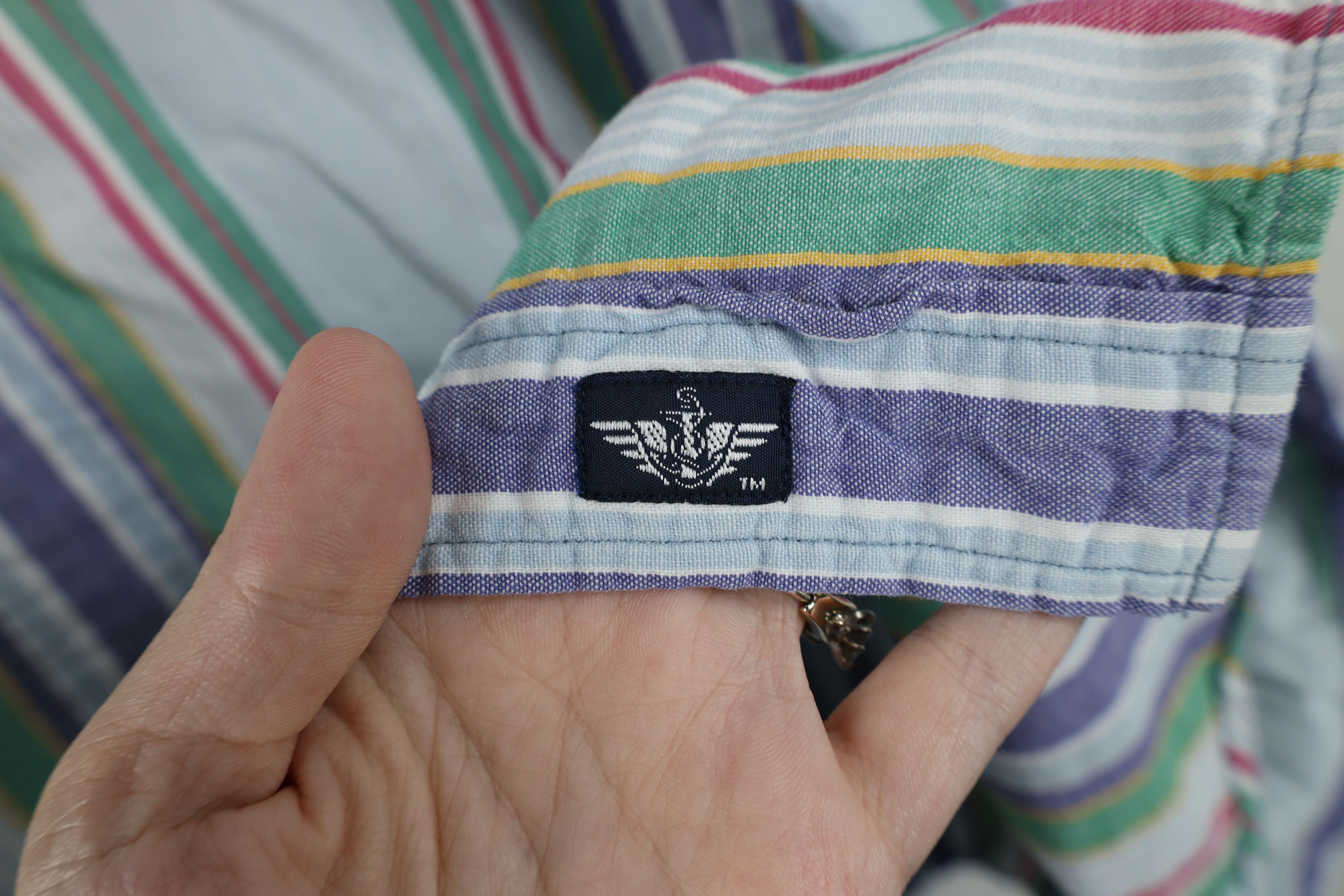 Vintage Vintage 90s Streetwear Striped Collared Button Down Shirt Size US L / EU 52-54 / 3 - 4 Thumbnail