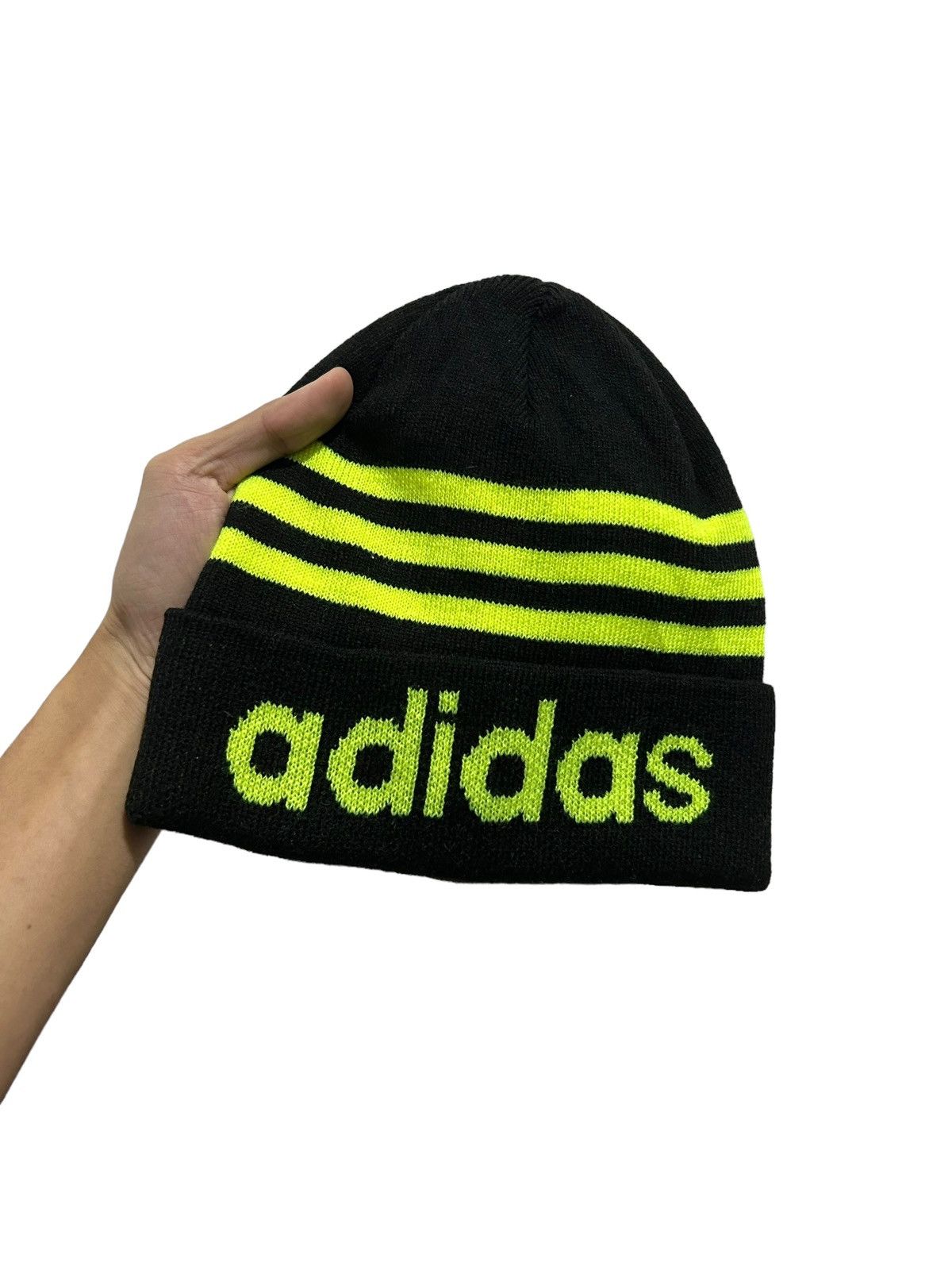 Adidas × Vintage Vintage Adidas Nice design Beanie hats Size ONE SIZE - 7 Thumbnail