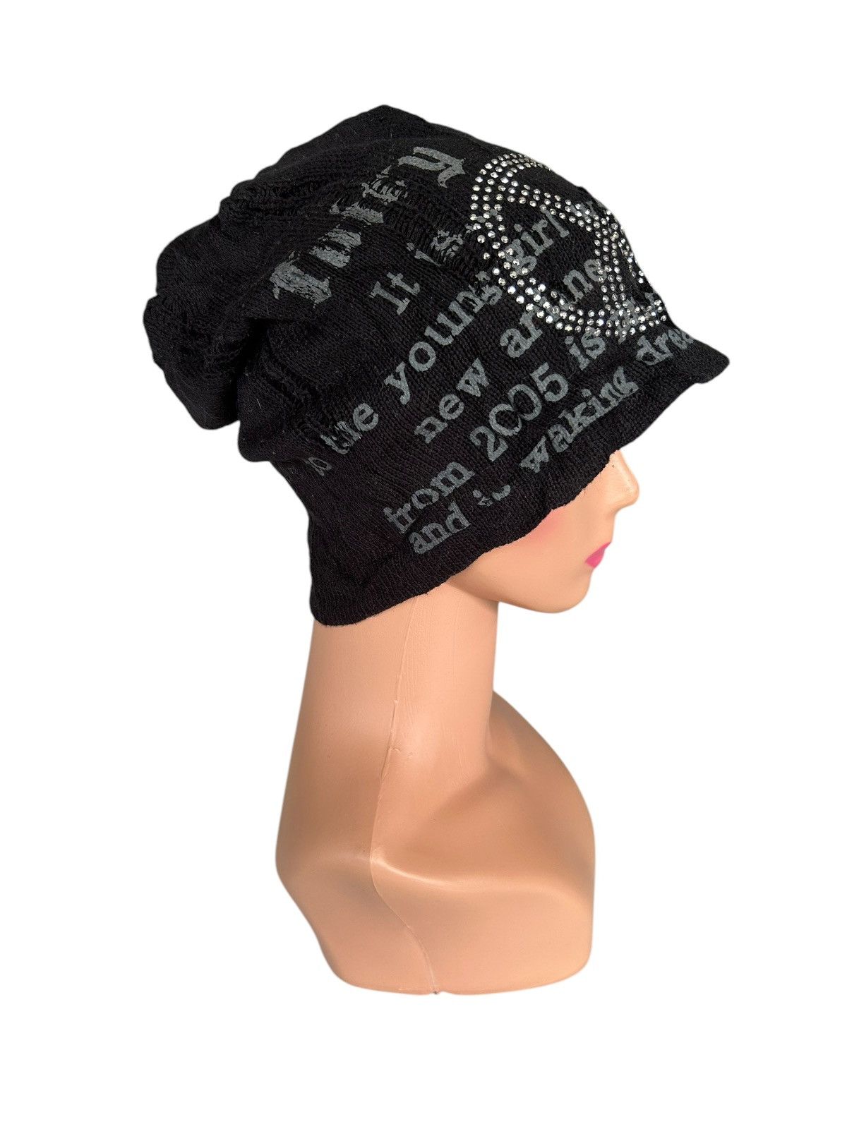 Japanese Brand × Kapital × Vintage Peace Distressed Punk Bondage Beanie Hats Size ONE SIZE - 15 Thumbnail