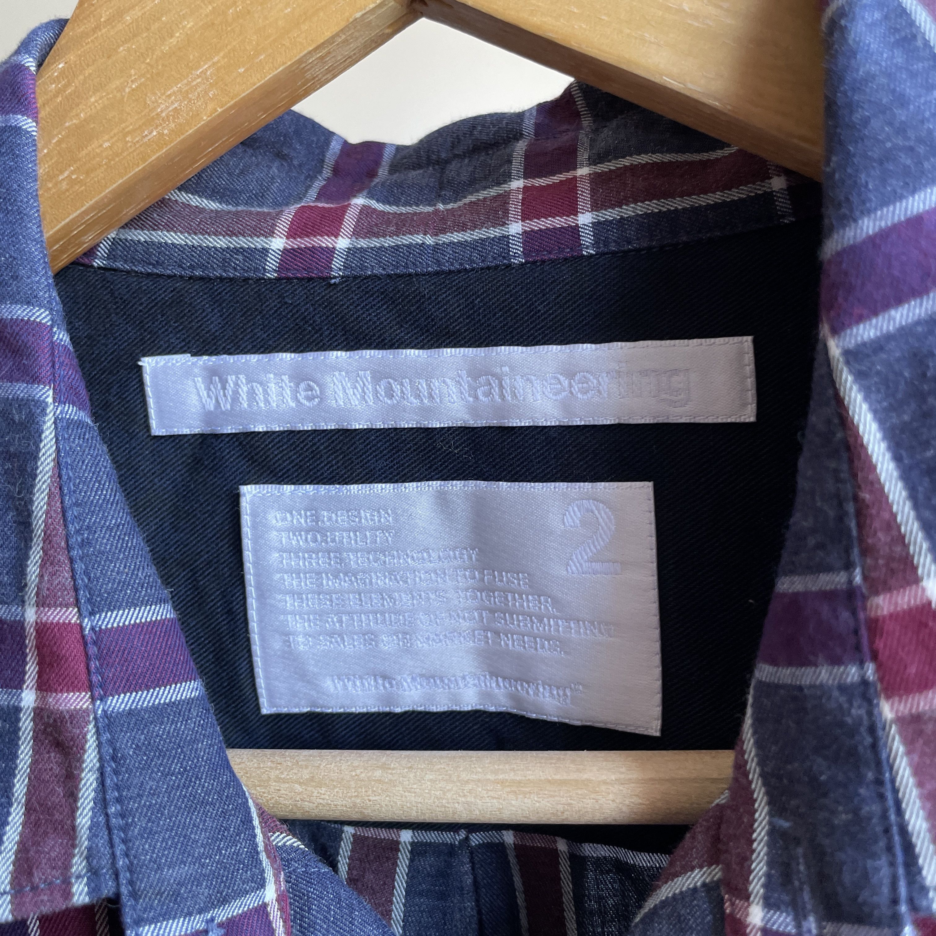 White Mountaineering White Mountaineering Plaid Shirt Size 2 Size US M / EU 48-50 / 2 - 5 Thumbnail