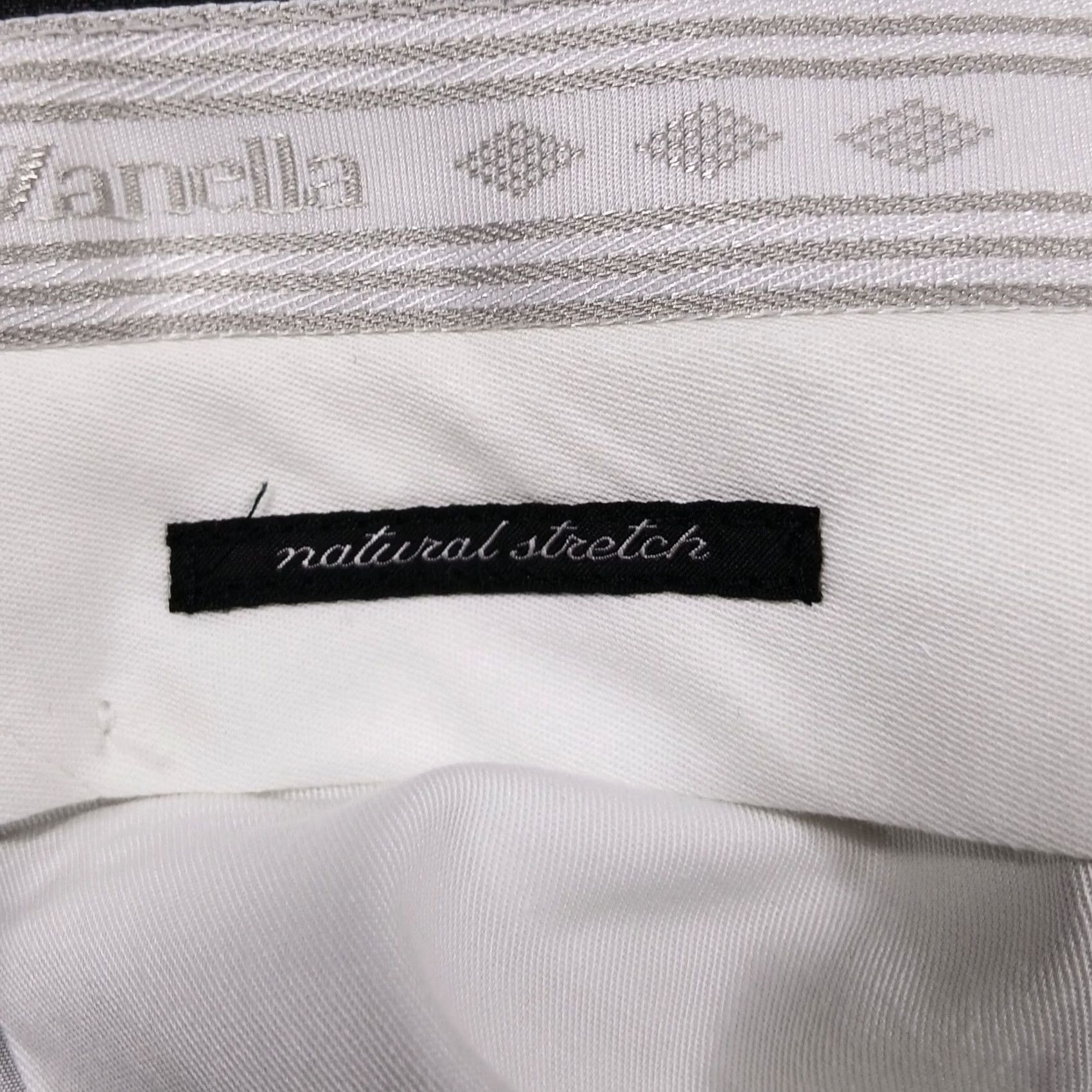 Zanella Zanella Mens Dress Pants 34 Gray Wool Italy Benny Herringbone Stretch Flat Front Workwear Trousers Size US 34 / EU 50 - 5 Thumbnail
