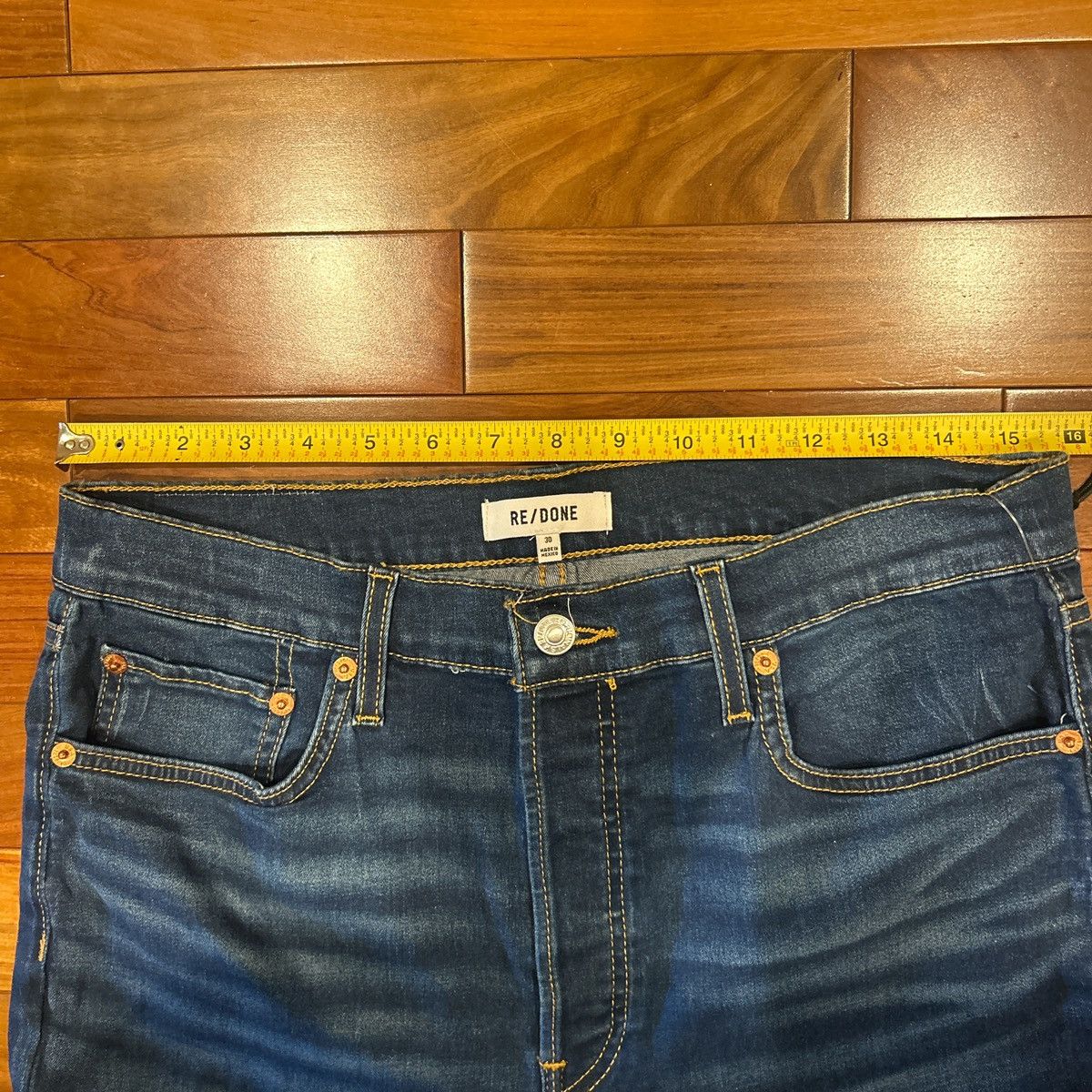 Other 30x27 ReDone 70’s Stovepipe Straight Leg Faded Jeans Size 30" / US 8 / IT 44 - 6 Thumbnail