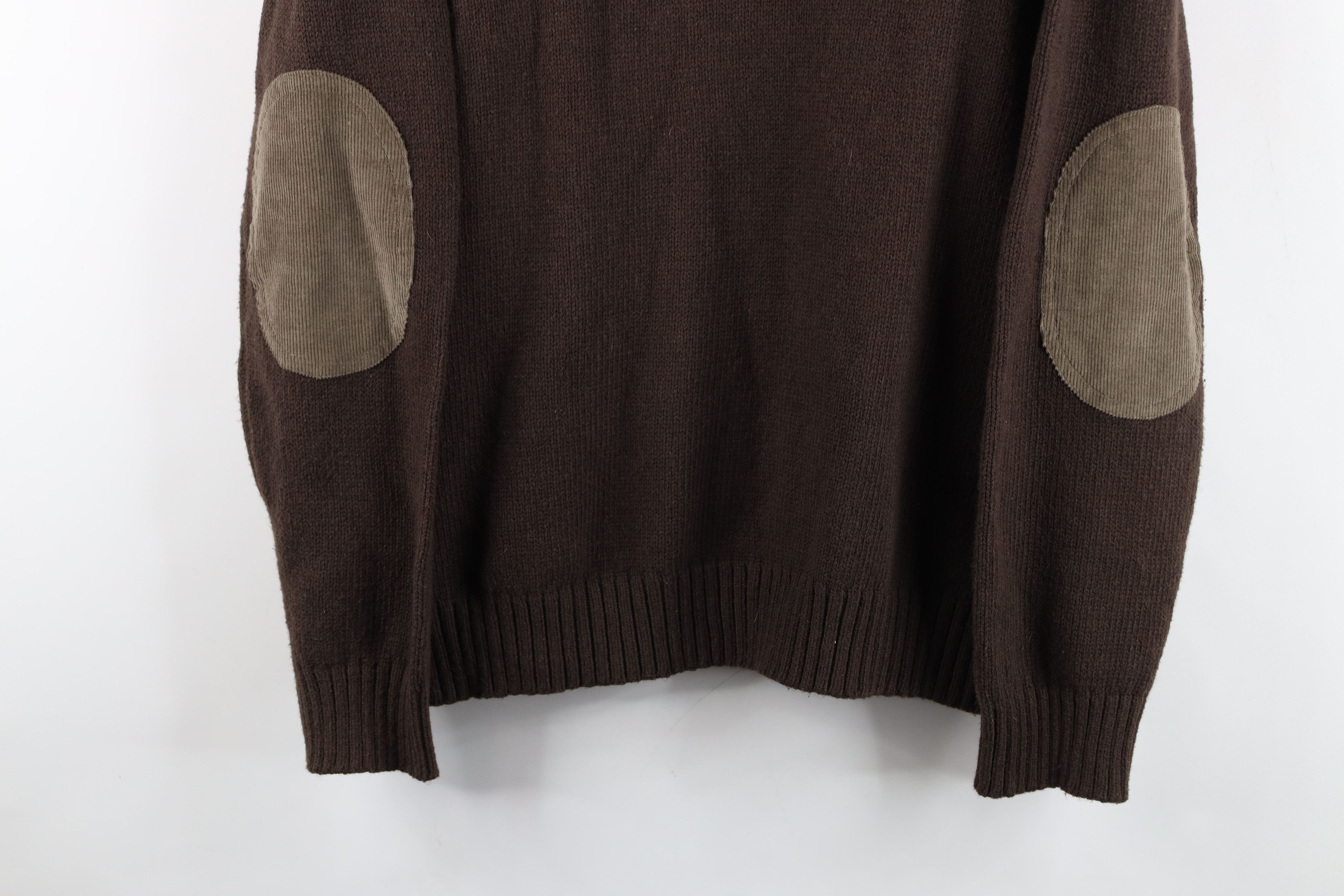 Gap Vintage Y2K Gap Patch Ribbed Knit Half Zip Pullover Sweater Size US L / EU 52-54 / 3 - 3 Thumbnail