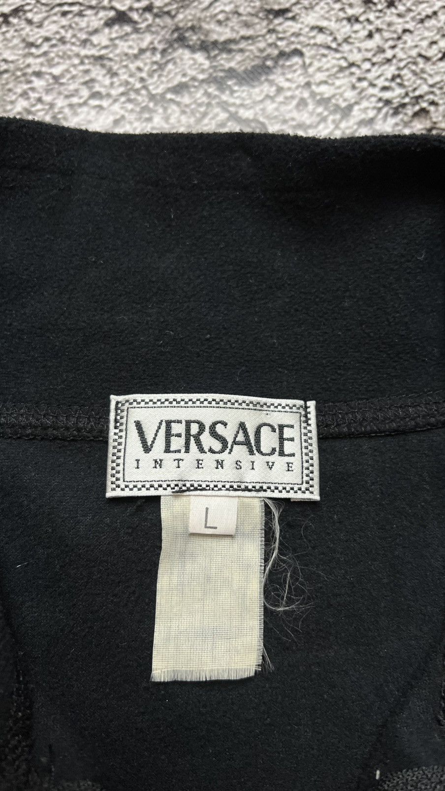 Versace VTG 90’s Versace Intensive medusa fleece halfzip jacket Size L / US 10 / IT 46 - 4 Thumbnail