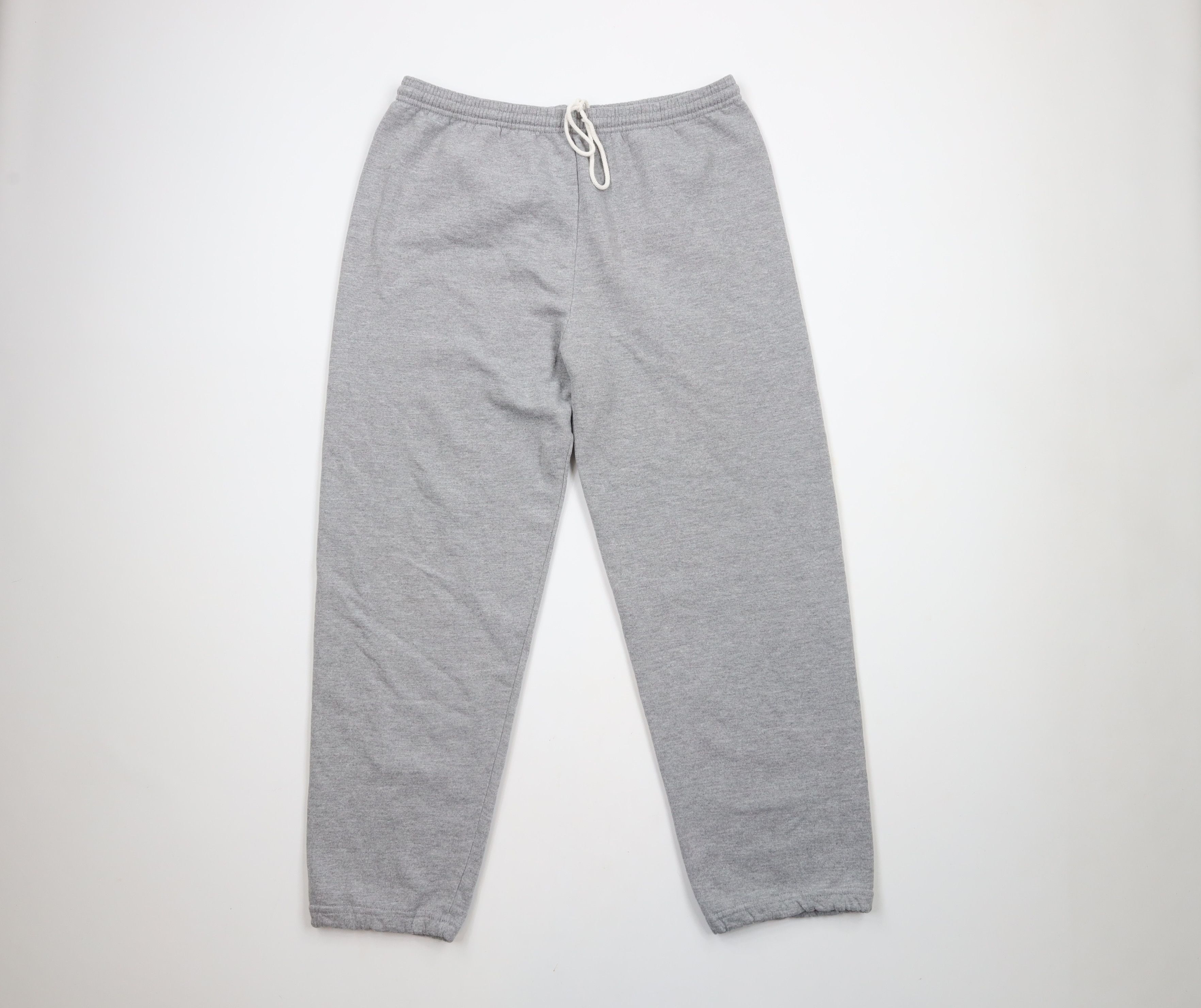 Vintage Vintage 90s Streetwear Sweatpants Joggers Heather Gray Size US 38 / EU 54 - 1 Thumbnail