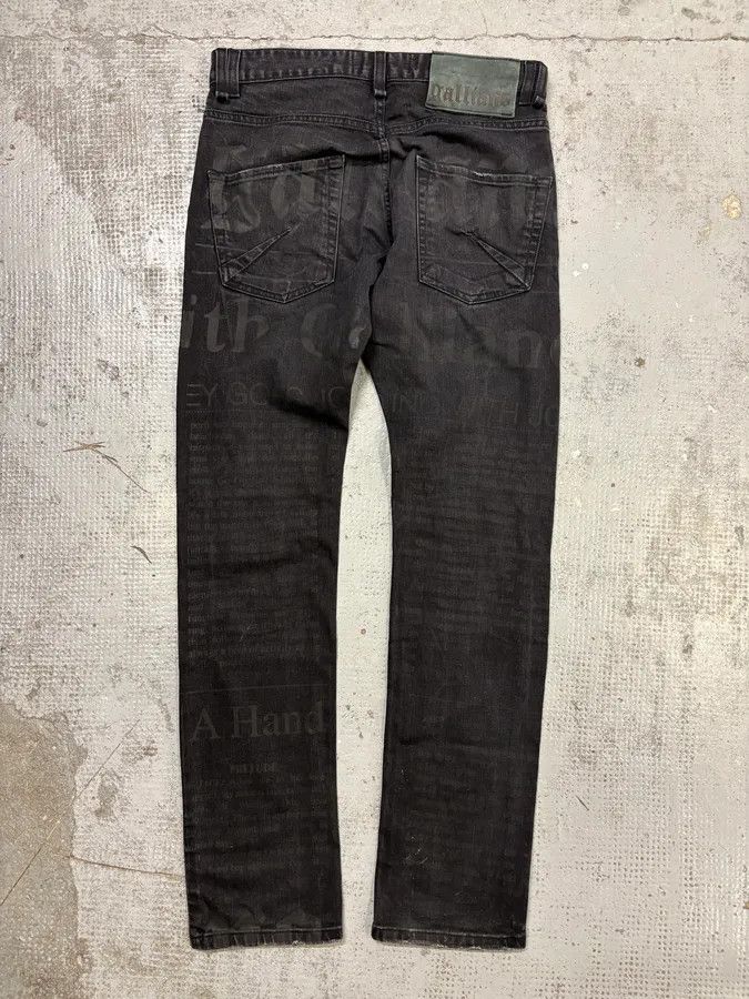 John Galliano SS2014 John Galliano Black Magazine Denim Washed Jeans Size US 31 - 5 Thumbnail