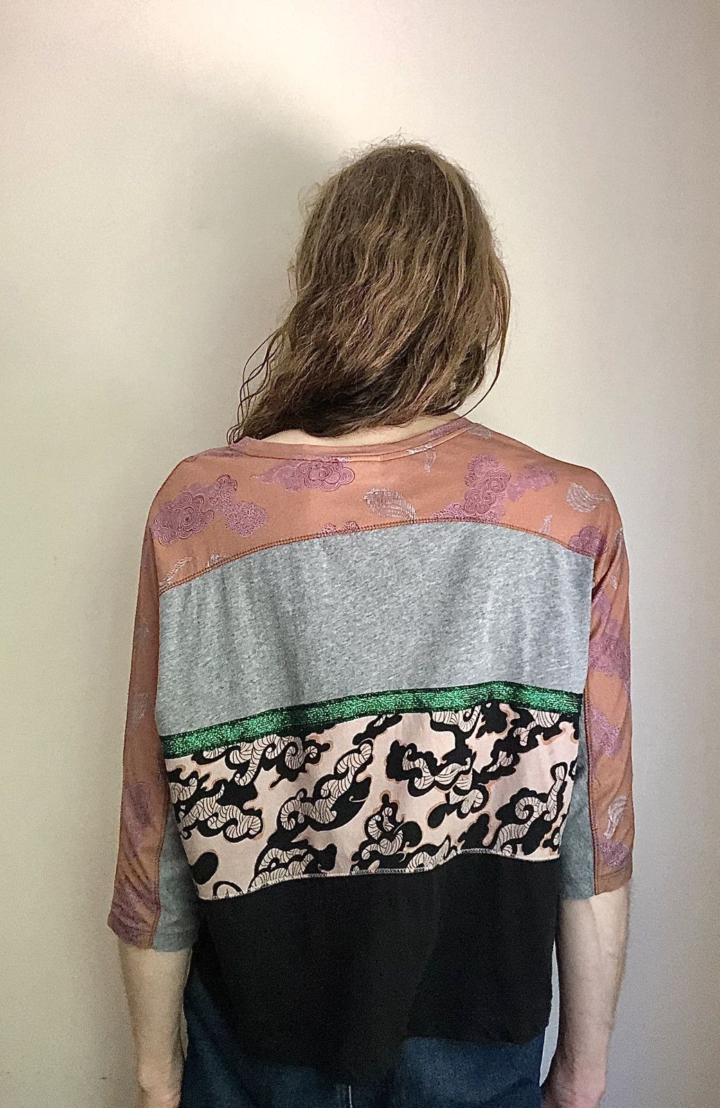 Dries Van Noten Dries Van Noten Glittered Striped Multi Print Shirt Size US S / EU 44-46 / 1 - 13 Thumbnail