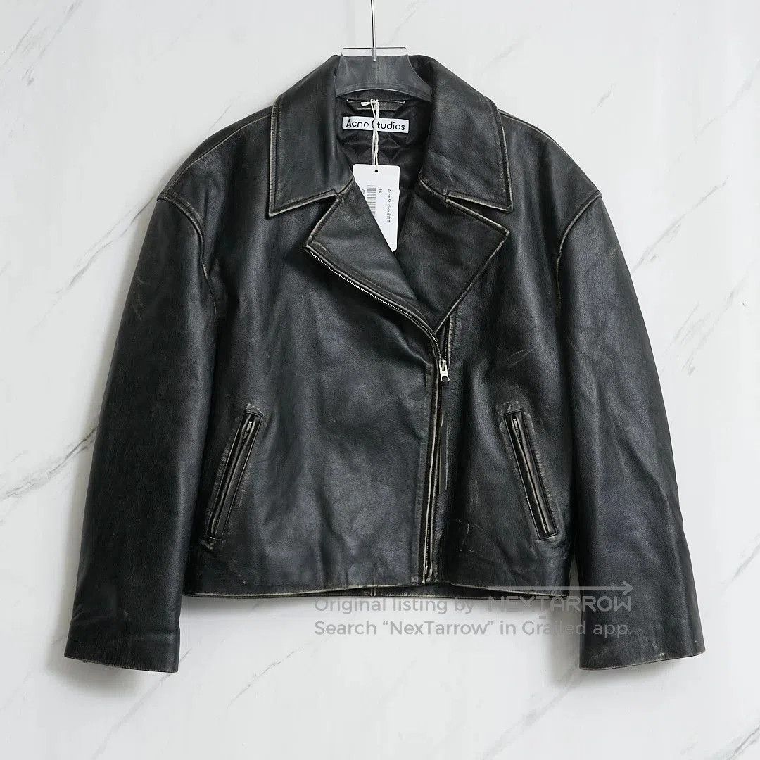 Acne Studios Acne Studios Distressed Leather Jacket. Size US M / EU 48-50 / 2 - 1 Thumbnail