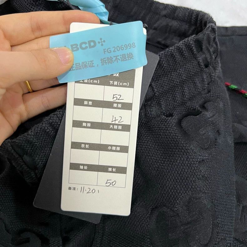 Gucci Gucci "Gucci Love March" Series Black GG Embossed Shorts Size US 36 / EU 52 - 5 Thumbnail