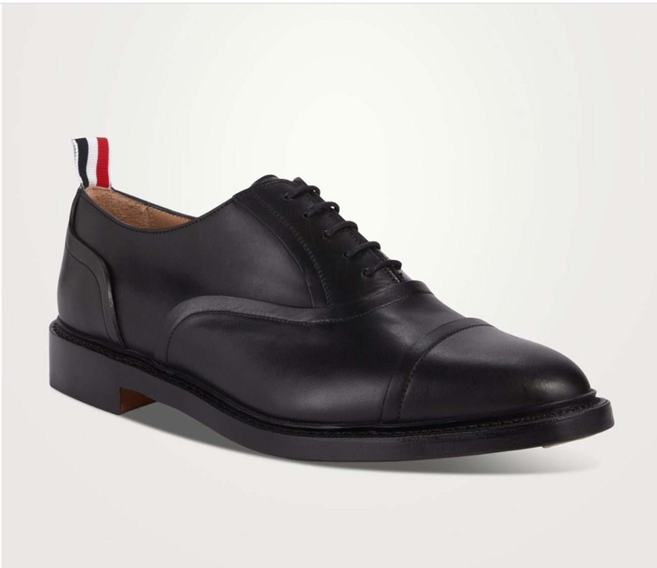 Thom Browne Leather Oxford Shoes With Goodyear Sole in Black, Men's (Size 10.5)