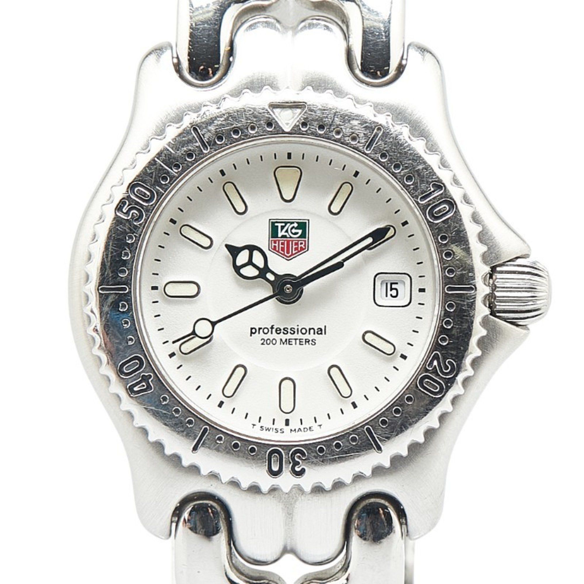 Tag Heuer Cell Watch Wg1312-0 Quartz White Dial Stainless Steel Ladies Heuer, Women's