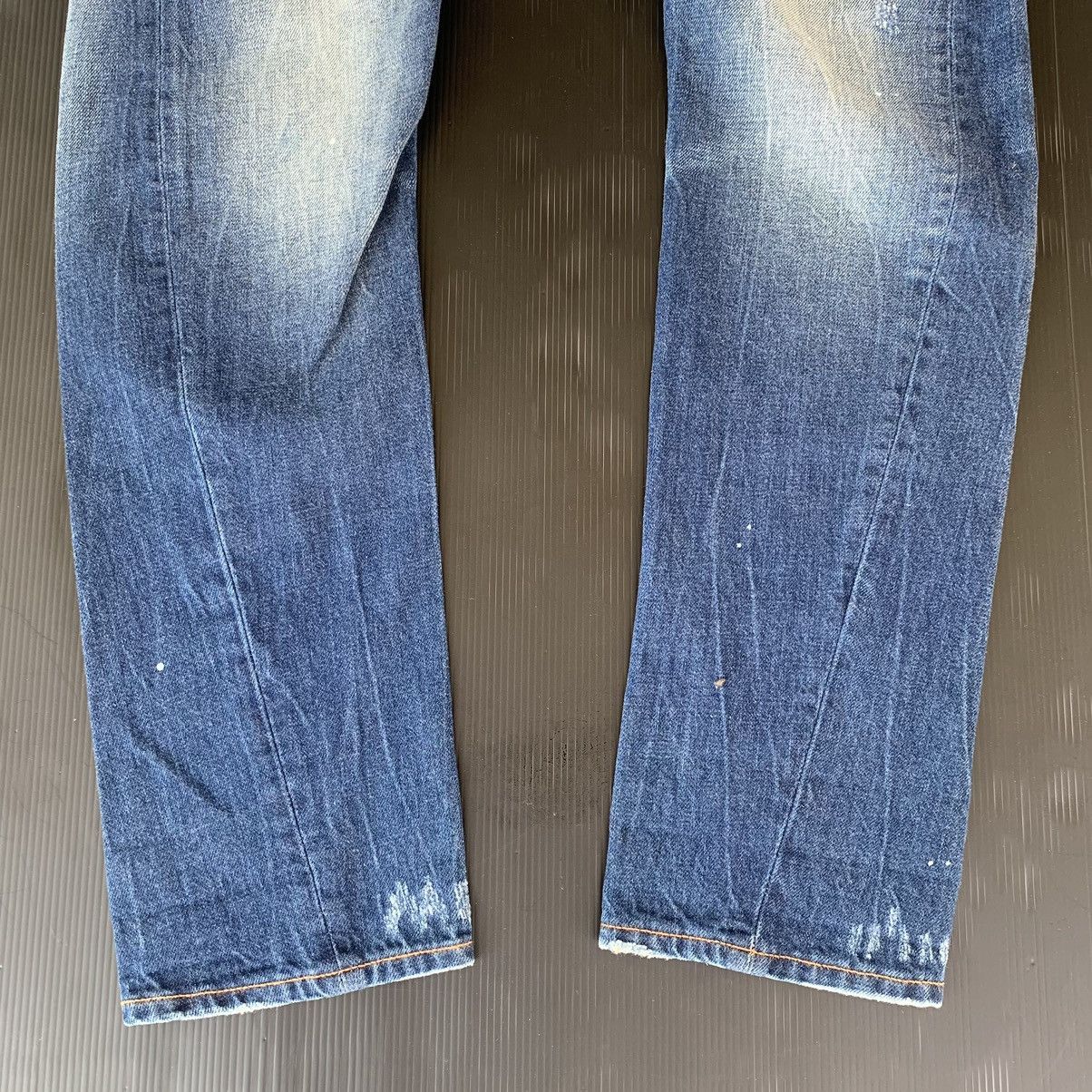 Evisu Evisu distressed Patched Painter Embroided Fish Logo Denim Size US 31 - 6 Thumbnail