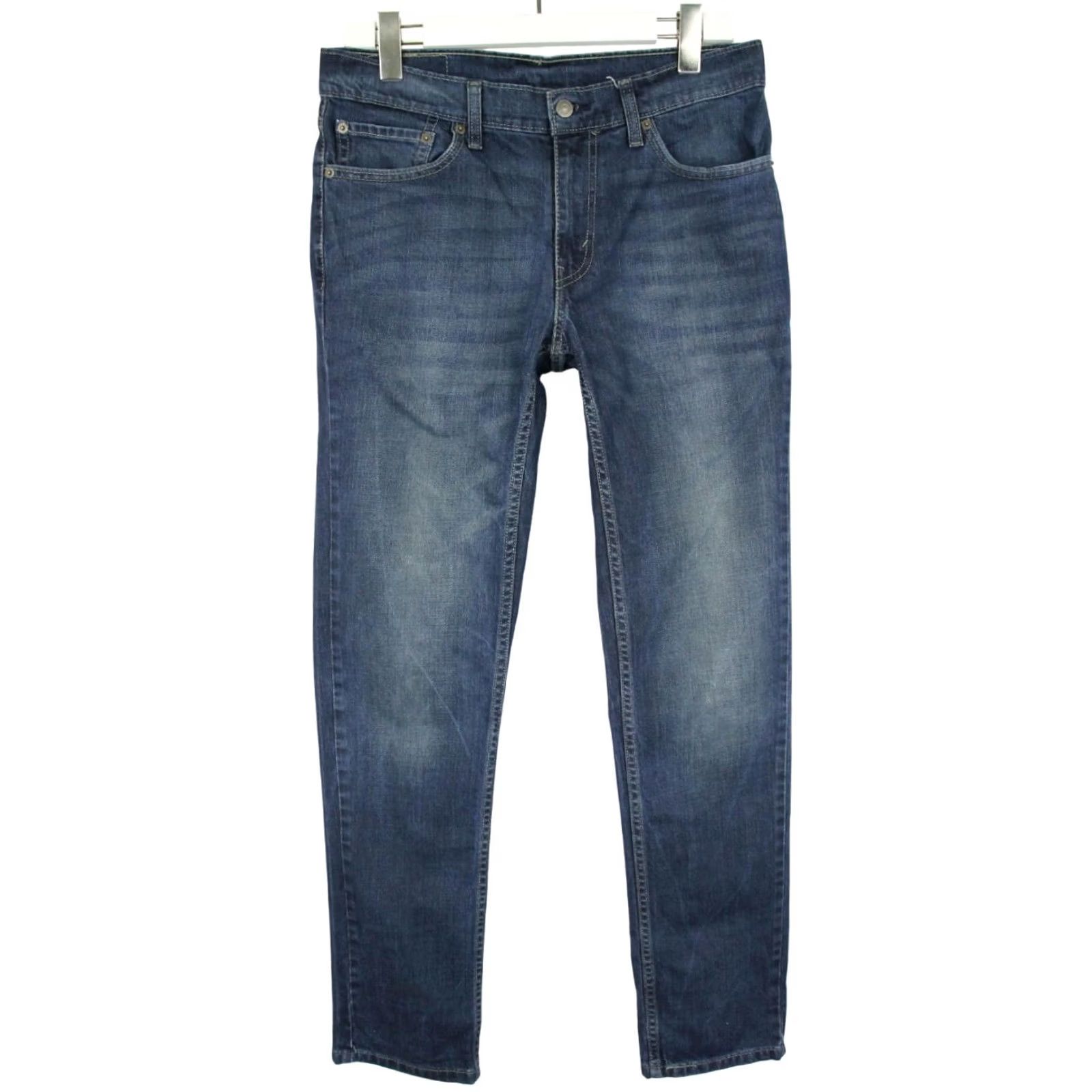 Levi's LEVI'S 511 Jeans Men's W32/L32 Denim Blue Faded Whiskered Zip Fly Regular Fit Tapered Style Jeans Size US 32 / EU 48 - 2 Thumbnail