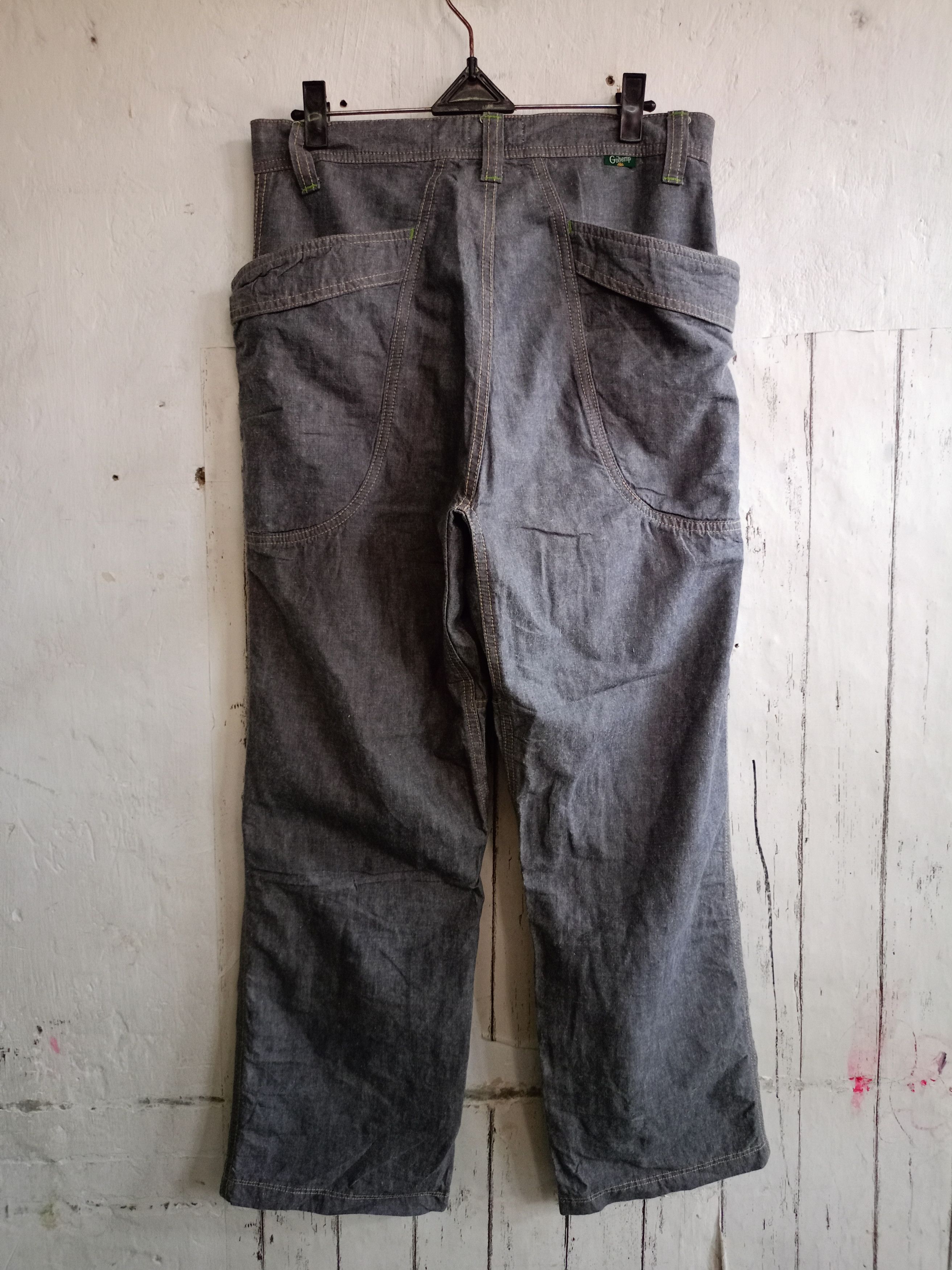 Japanese Brand 2000s Gohemp Big Pocket Denim Pants Size US 30 / EU 46 - 3 Thumbnail