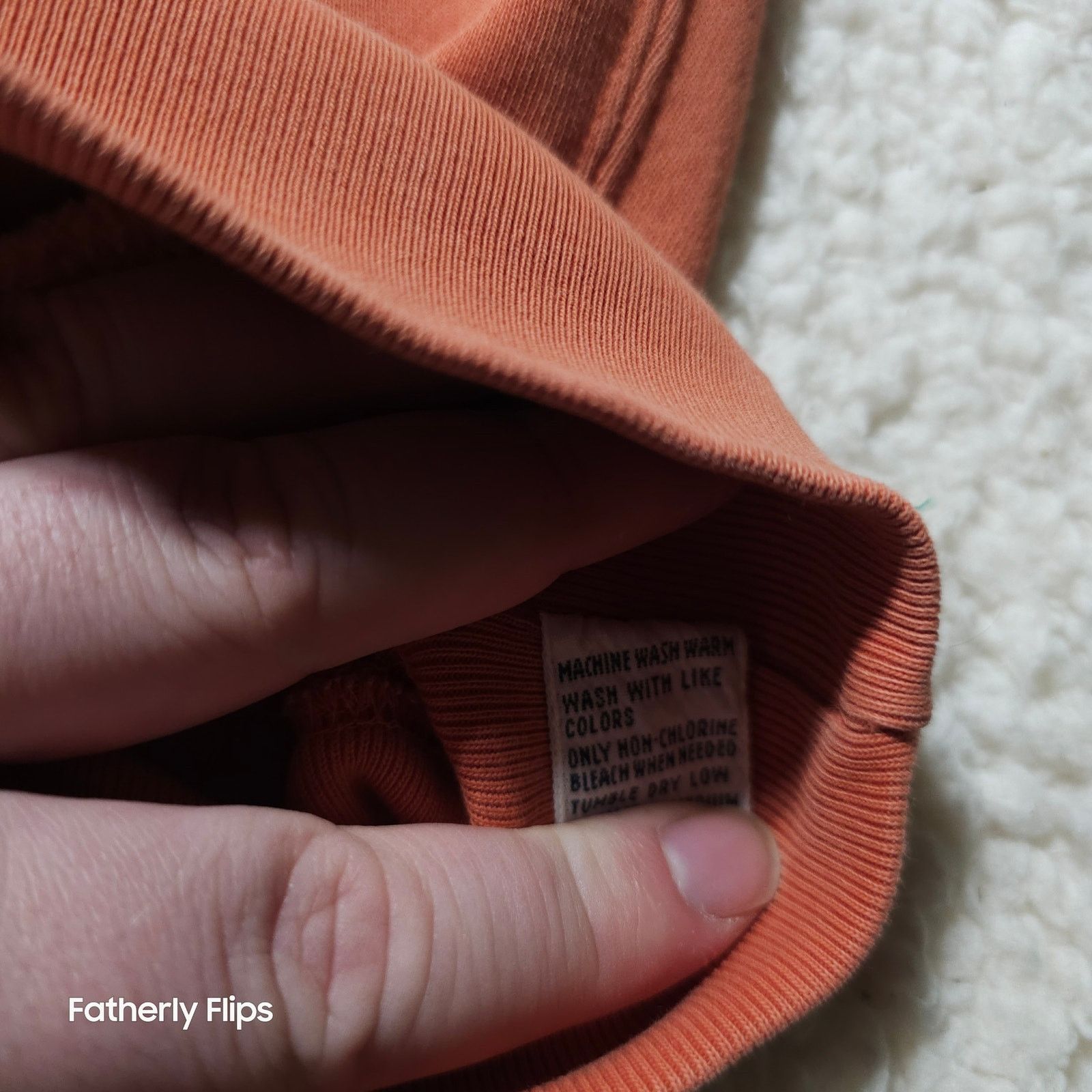 Polo Ralph Lauren Polo Ralph Lauren Burnt Orange Waffle Lined Sweatshirt L Size US L / EU 52-54 / 3 - 9 Thumbnail