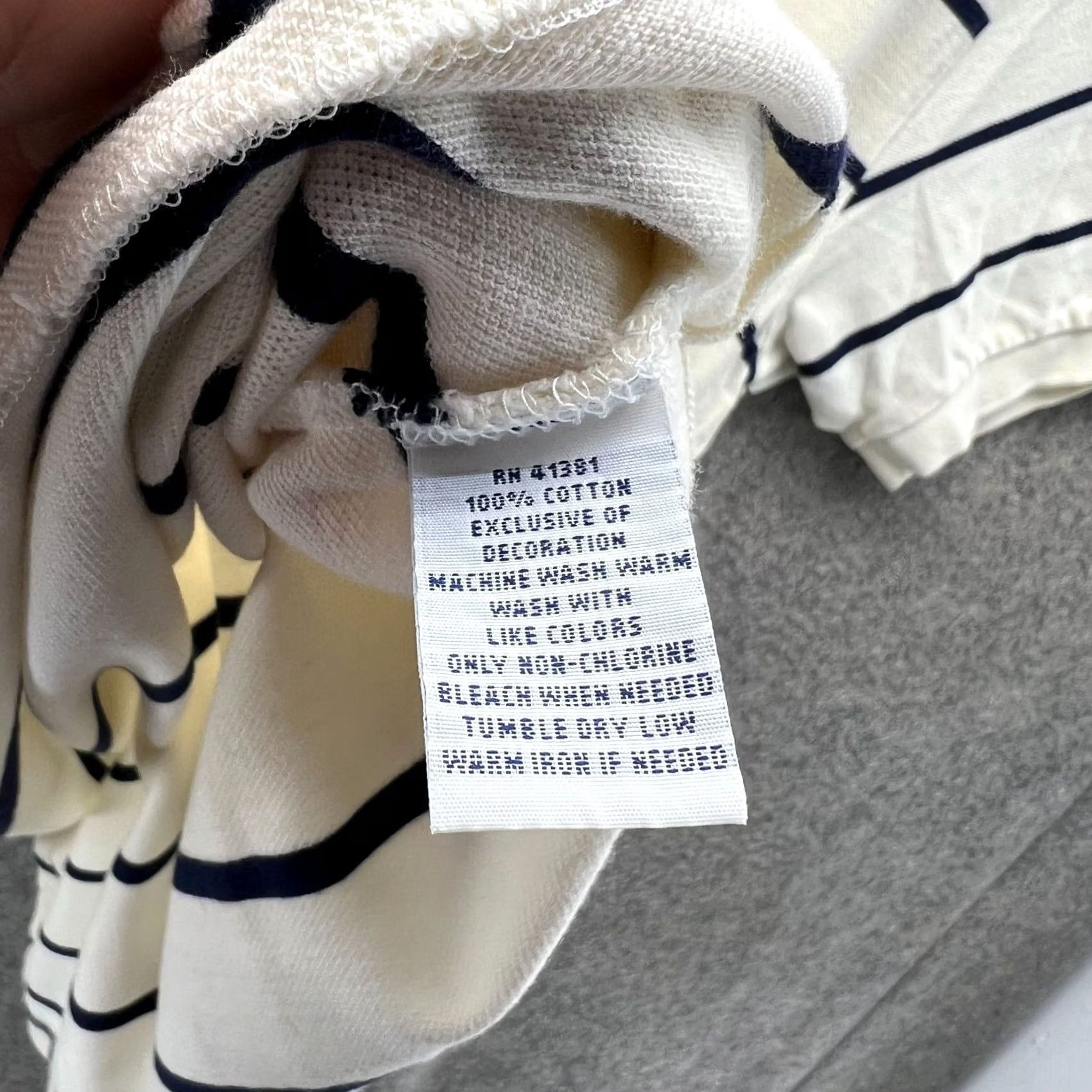 Polo Ralph Lauren VINTAGE Polo Ralph Lauren Polo Shirt Mens XL Beige Blue Striped Preppy Cotton Rugby Size US XL / EU 56 / 4 - 6 Thumbnail