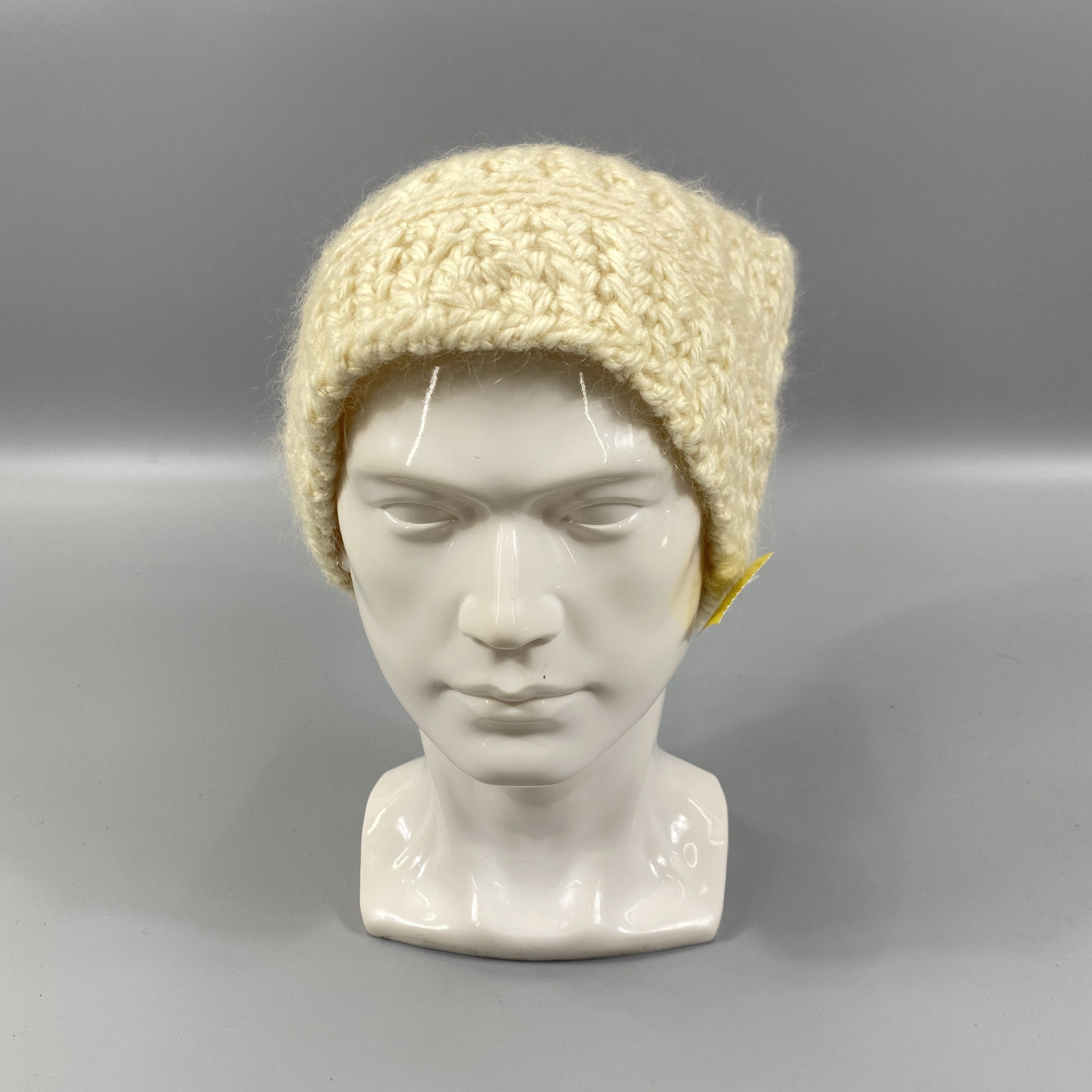 Japanese Brand Knit Cream Snow Cap Beanie Hat -BN1158 Size ONE SIZE - 4 Thumbnail