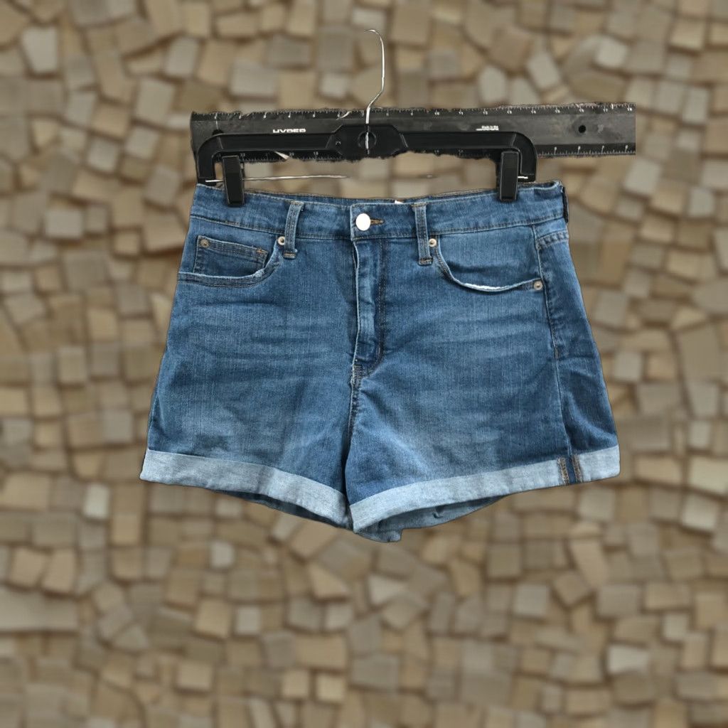 Vintage No Boundaries Shorts Womens Juniors Size 11 High Rise Medium Wash Blue Size 32" / US 10 / IT 46 - 1 Thumbnail