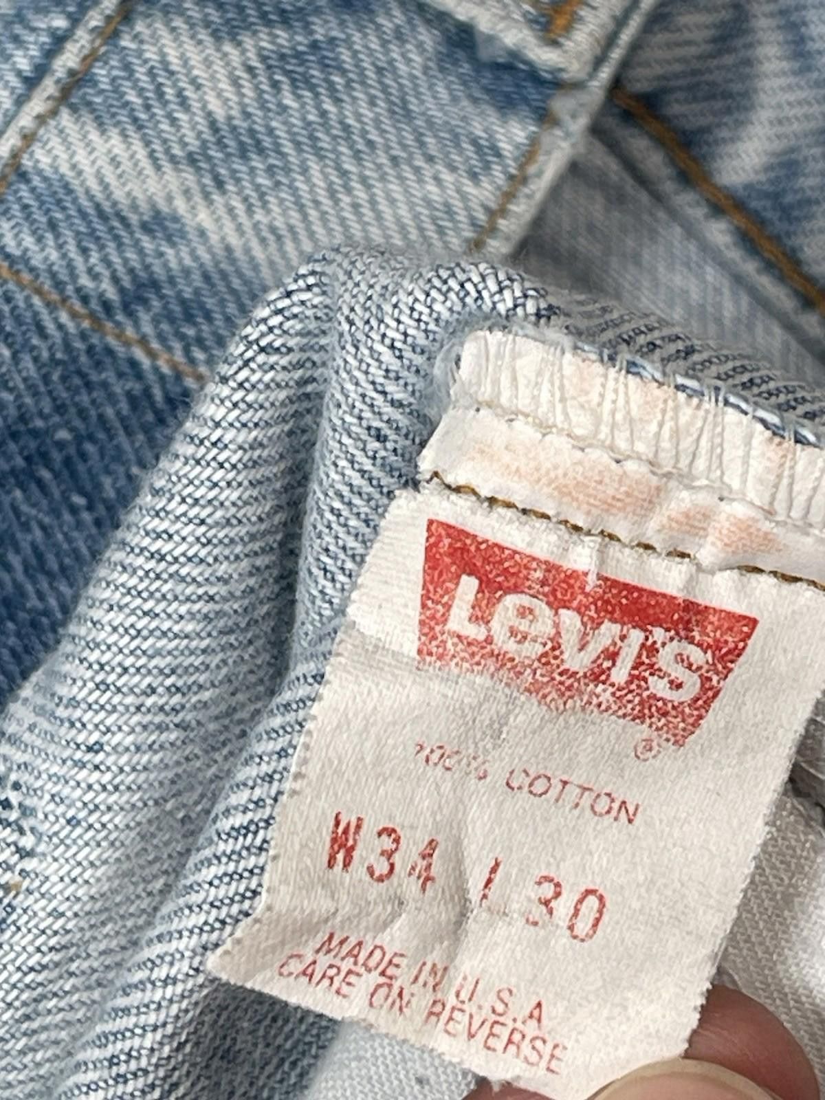 Levi's 1980’s Levi’s Orange Tab Light Wash Jeans Zipper Fly USA Size US 34 / EU 50 - 9 Thumbnail