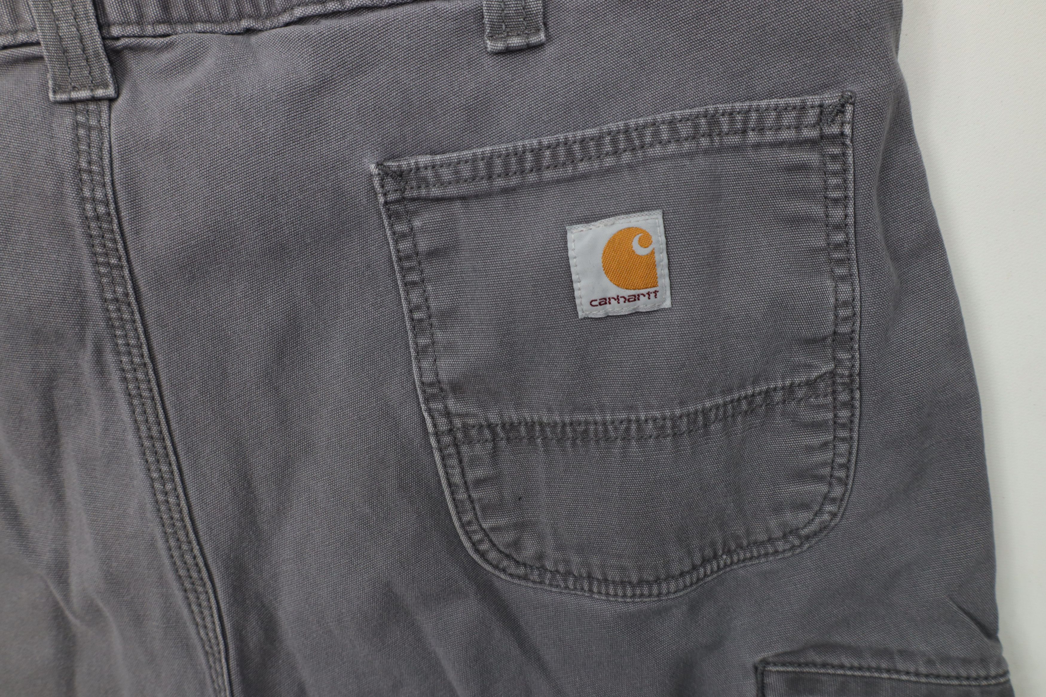 Carhartt Vintage Carhartt Spell Out Canvas Wide Leg Dungaree Pants Size US 40 / EU 56 - 14 Thumbnail