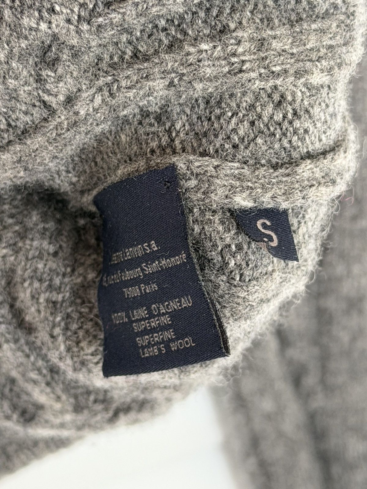 Lanvin Lanvin Grey Cable Knit Sweater Size US S / EU 44-46 / 1 - 5 Thumbnail