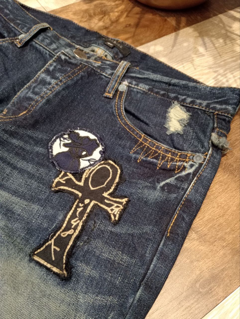 CIVARIZE CIVARIZE JAPAN PATCHED DENIM FLARED PANTS Size US 32 / EU 48 - 6 Thumbnail