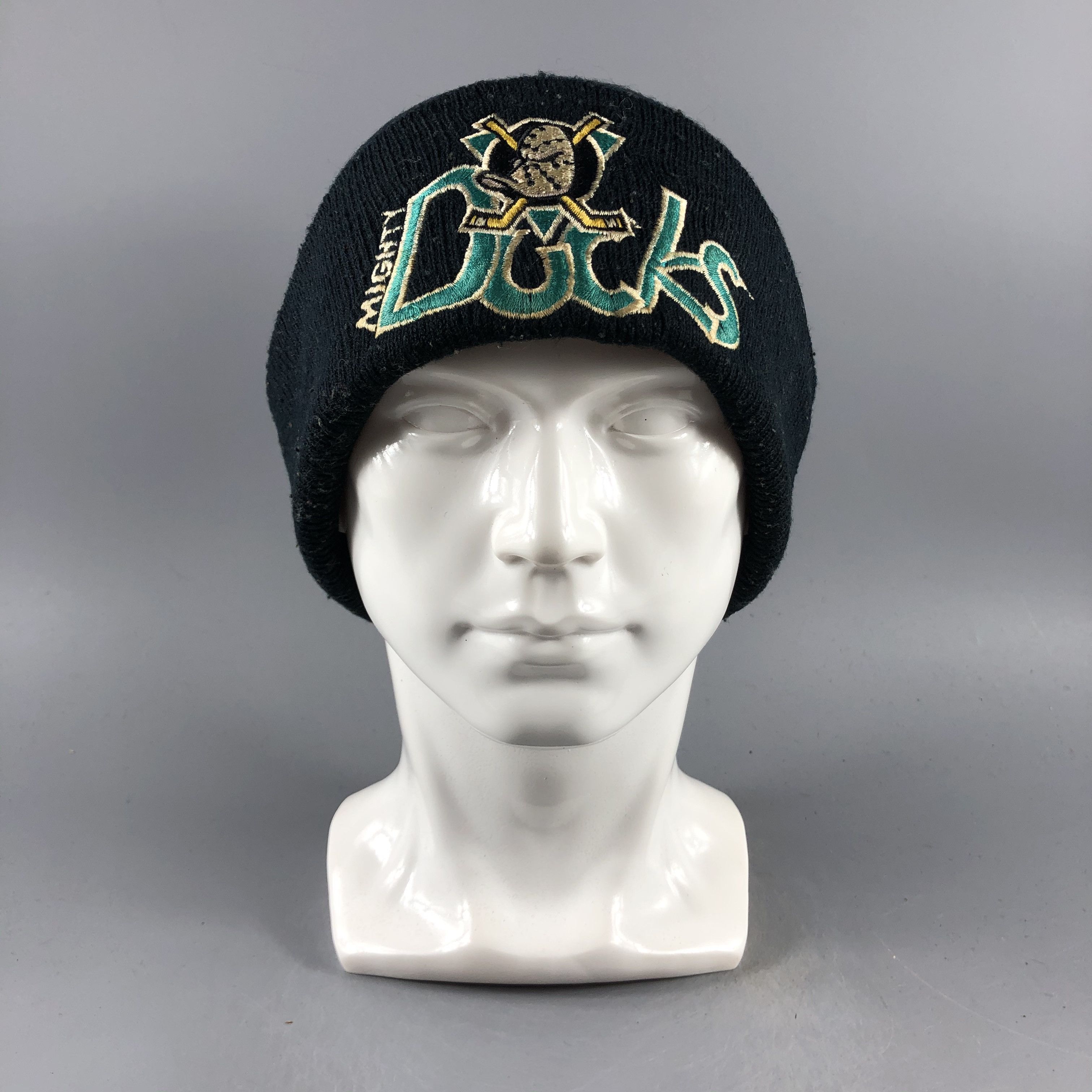 Vintage Mighty Ducks Beanie Snow Hat Snow Cap -D517 Size ONE SIZE - 6 Thumbnail