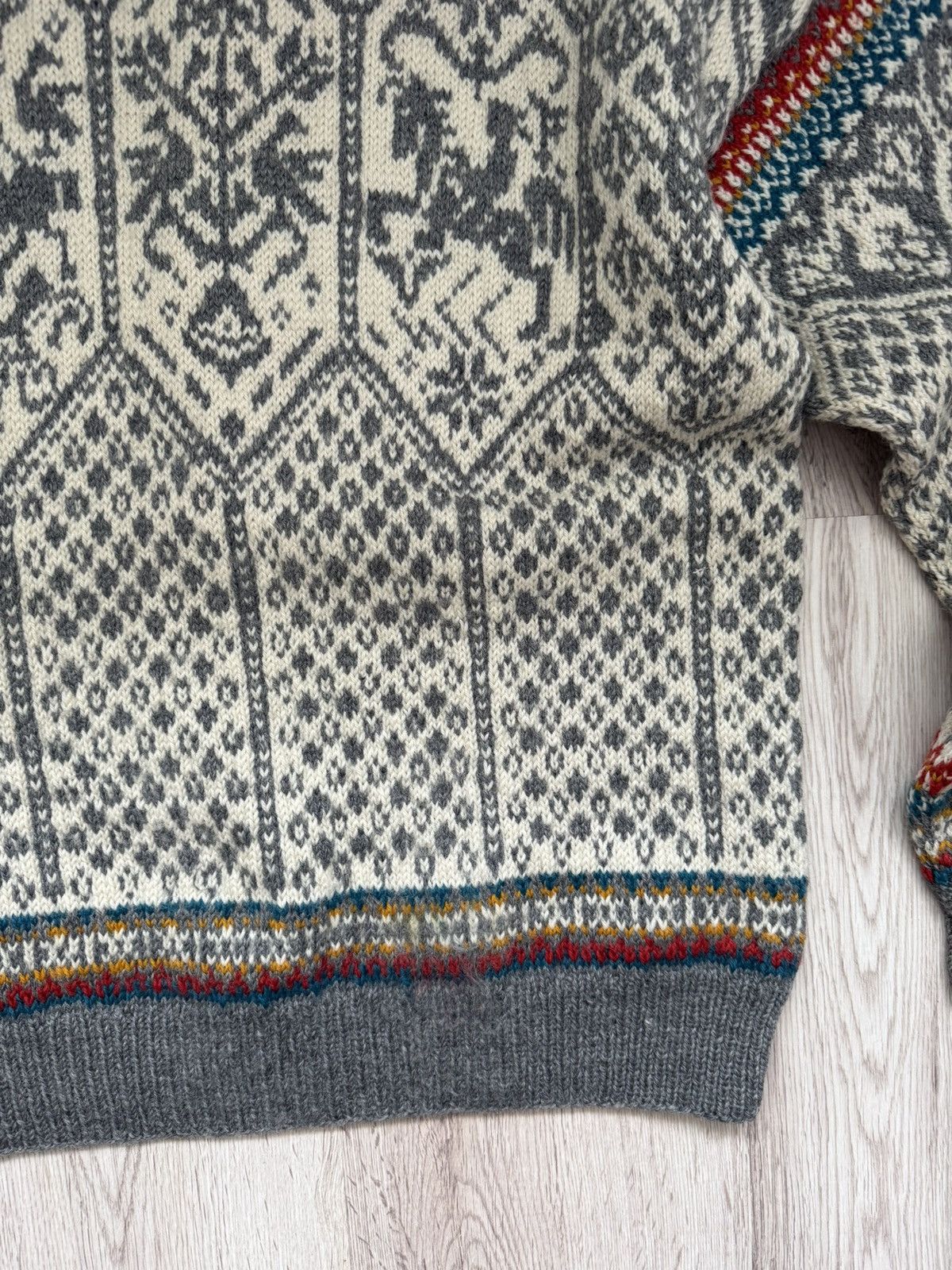 Dale Of Norway Dale Garn Wool Fair Isle Ski Sweater Oversize L 1990s Size US L / EU 52-54 / 3 - 21 Thumbnail
