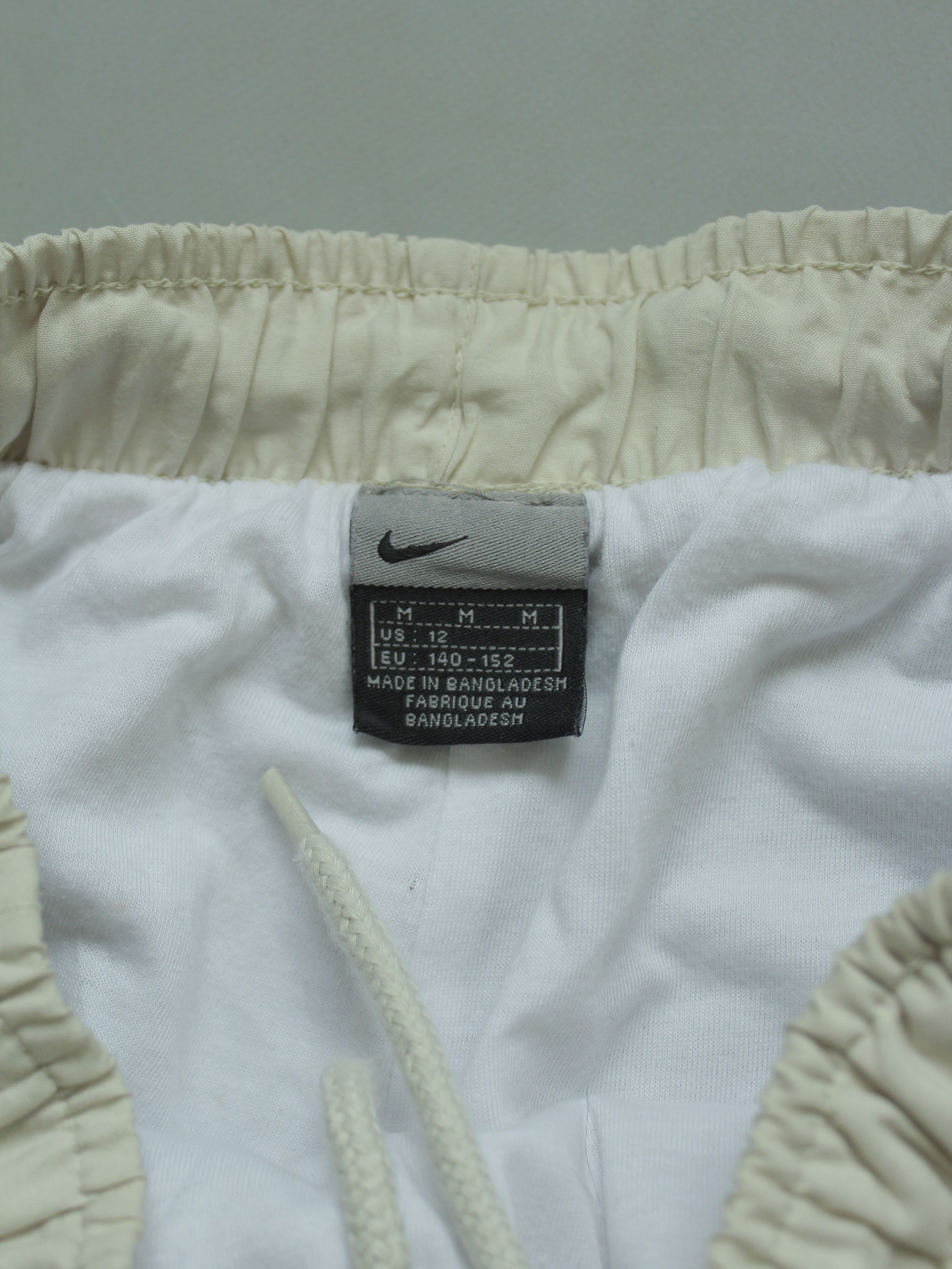 Nike × Vintage Nike Vintage Youth M Womens XS-S Beige Milky Pants Swoosh Size 28" / US 6 / IT 42 - 6 Thumbnail