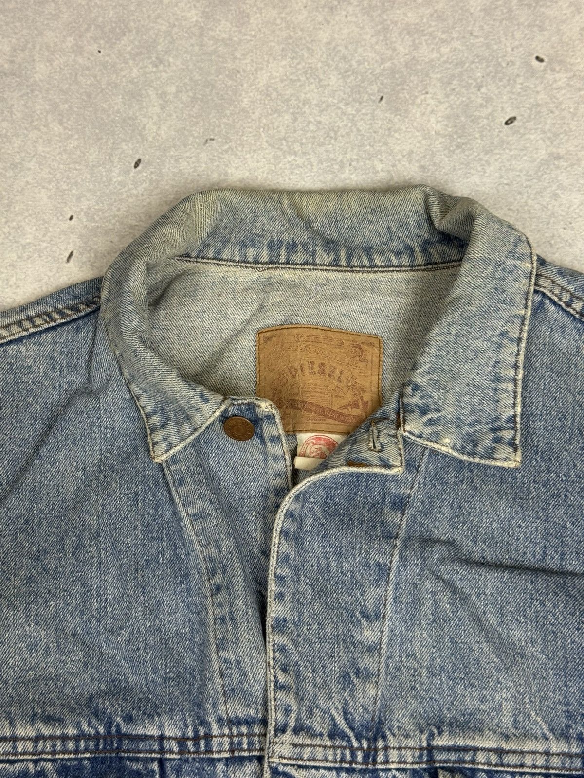 Diesel Vintage Diesel Denim Trucker Jacket Avant Garde Y2K Size US XL / EU 56 / 4 - 4 Thumbnail