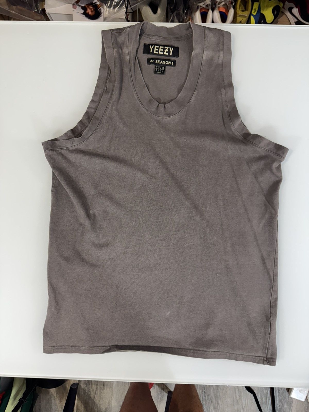 Adidas Grail: Season 1 YEEZY SEASON 1 distress tank Size US M / EU 48-50 / 2 - 9 Thumbnail