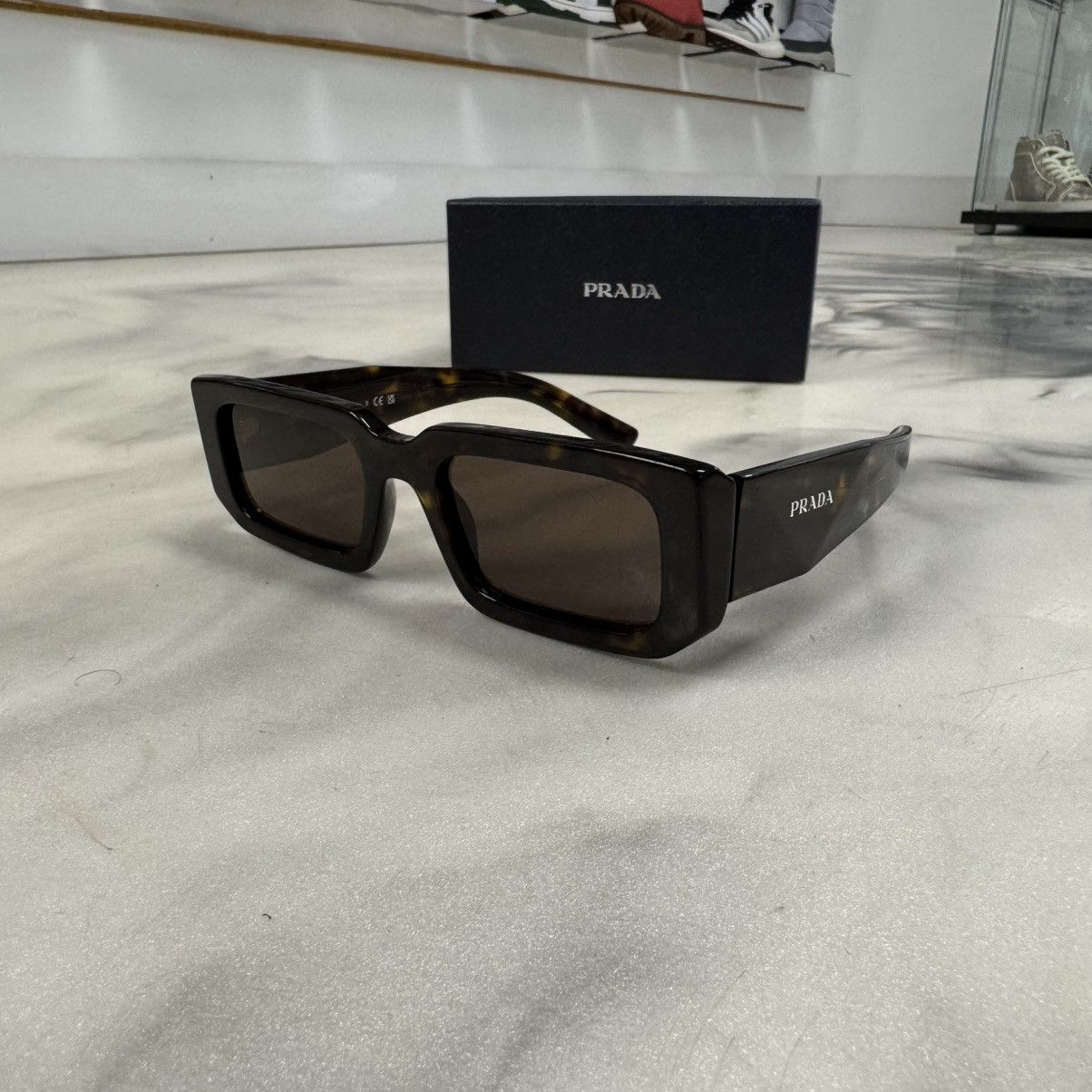 Prada Prada PR06YS Sunglasses Tortoise Size ONE SIZE - 1 Thumbnail