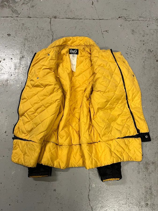 Dolce & Gabbana AW2003 Dolce & Gabbana Astro Black & Yellow Puffer Jacket Size US S / EU 44-46 / 1 - 10 Thumbnail