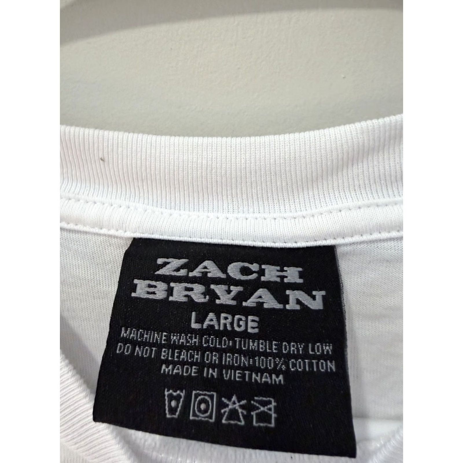 Vintage Zach Bryan Concert Graphic Long Sleeve Shirt Large White Men Size US L / EU 52-54 / 3 - 3 Thumbnail