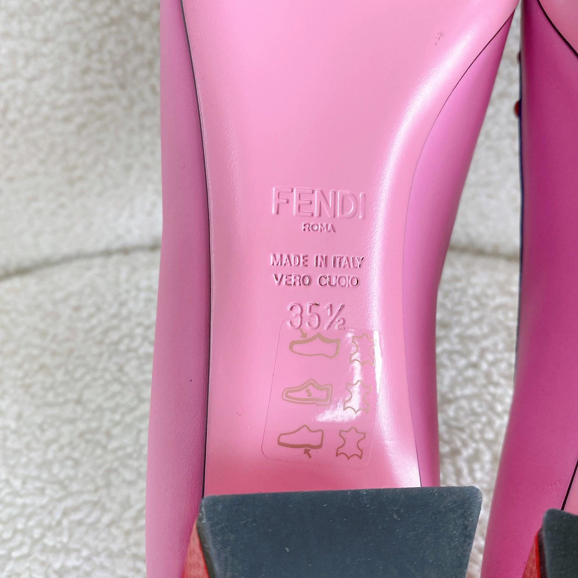Fendi Fendi Color Blocked Low Heel Shoes 35.5 5194 New Size US 5 / IT 35 - 7 Thumbnail