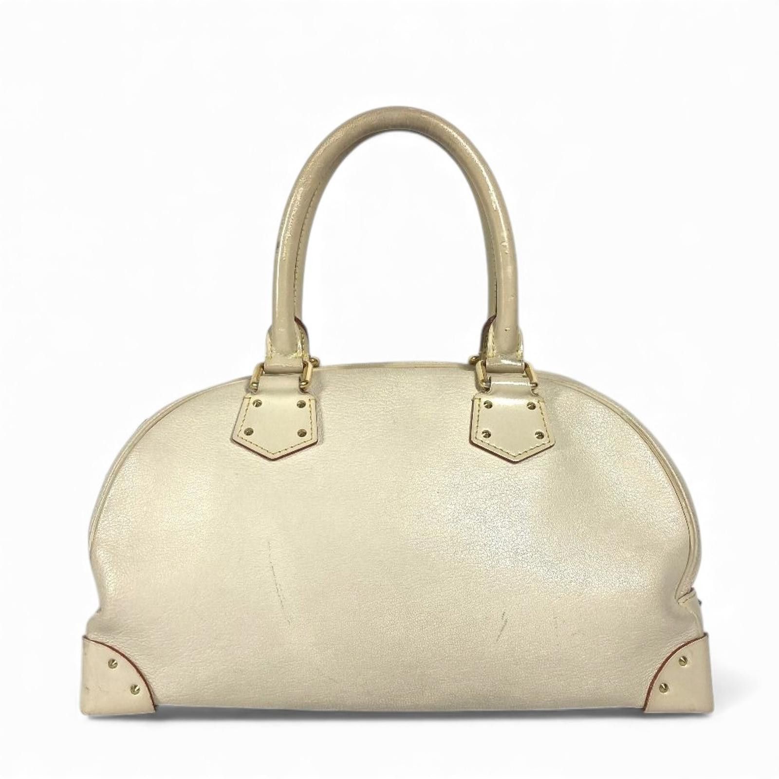 Louis Vuitton Louis Vuitton - White Leather Handbag Gold Hardware Size ONE SIZE - 9 Thumbnail