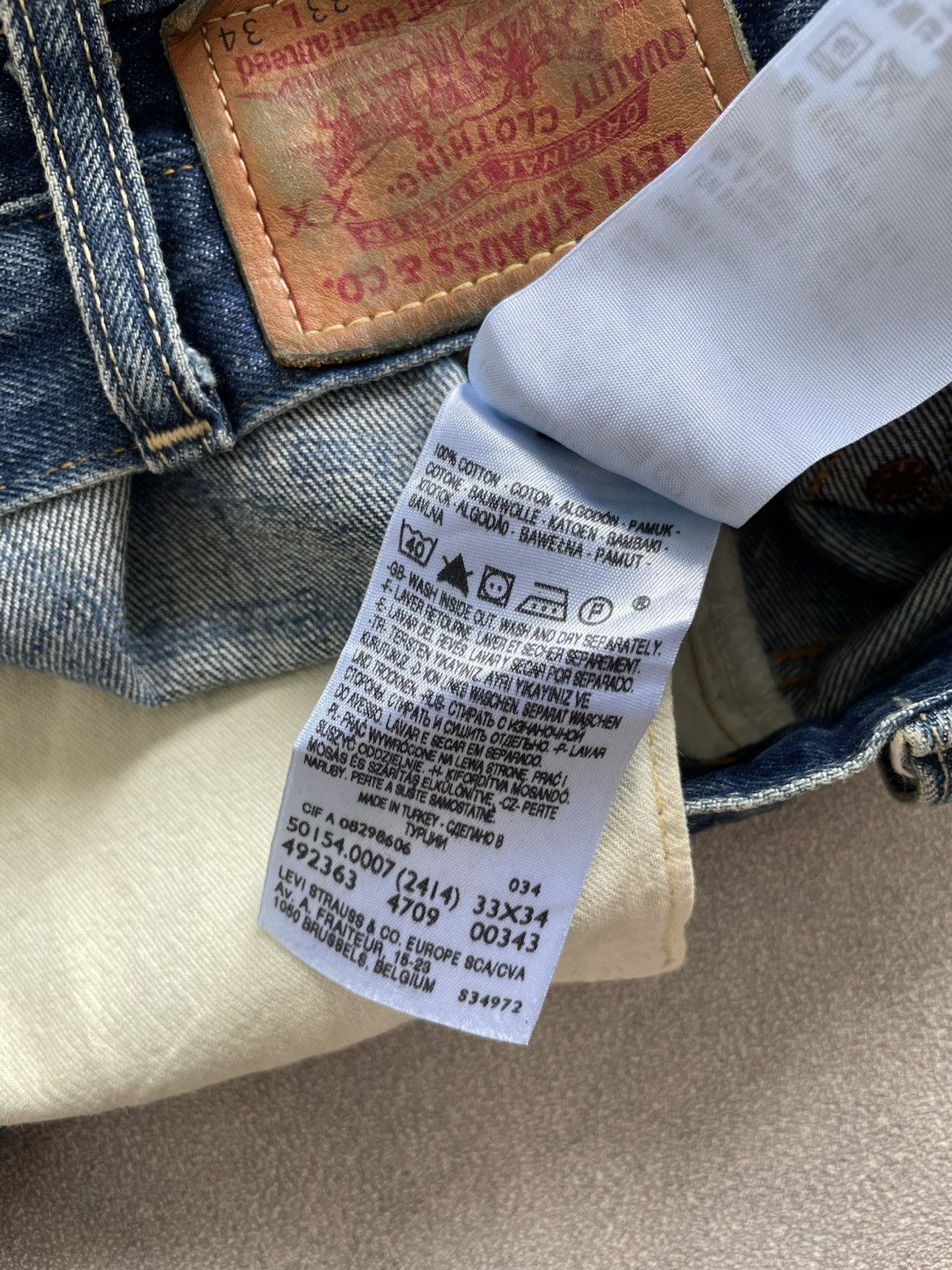 Japanese Brand × Levi's × Levi's Vintage Clothing Levis 501 zxx Selvedge Vintage Big E X Japanese Brand Size US 33 - 8 Thumbnail
