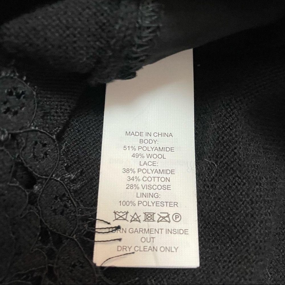 Kate Spade New Broome Street Kate Spade Pearl Turtleneck Lace Sweater Size XXS / US 00 / IT 34 - 7 Thumbnail