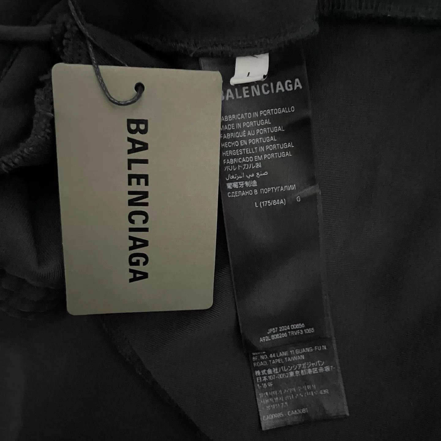 Balenciaga Balenciaga Embro Logo Wide-Leg Knit SP Men's Black L Size US 34 / EU 50 - 4 Thumbnail