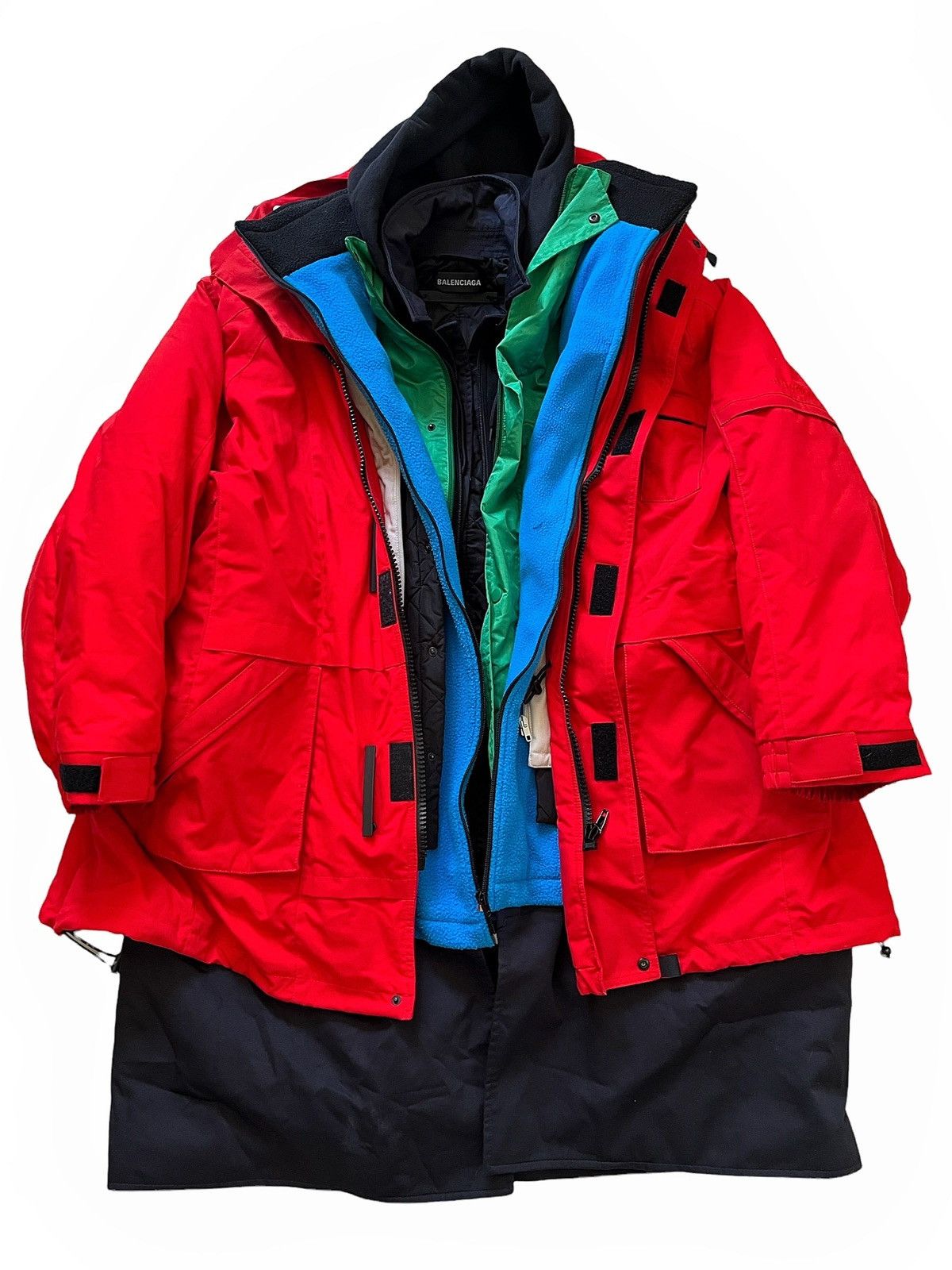Balenciaga GRAIL 2018 Runway 7 Layer Parka Size US XXL / EU 58 / 5 - 1 Thumbnail