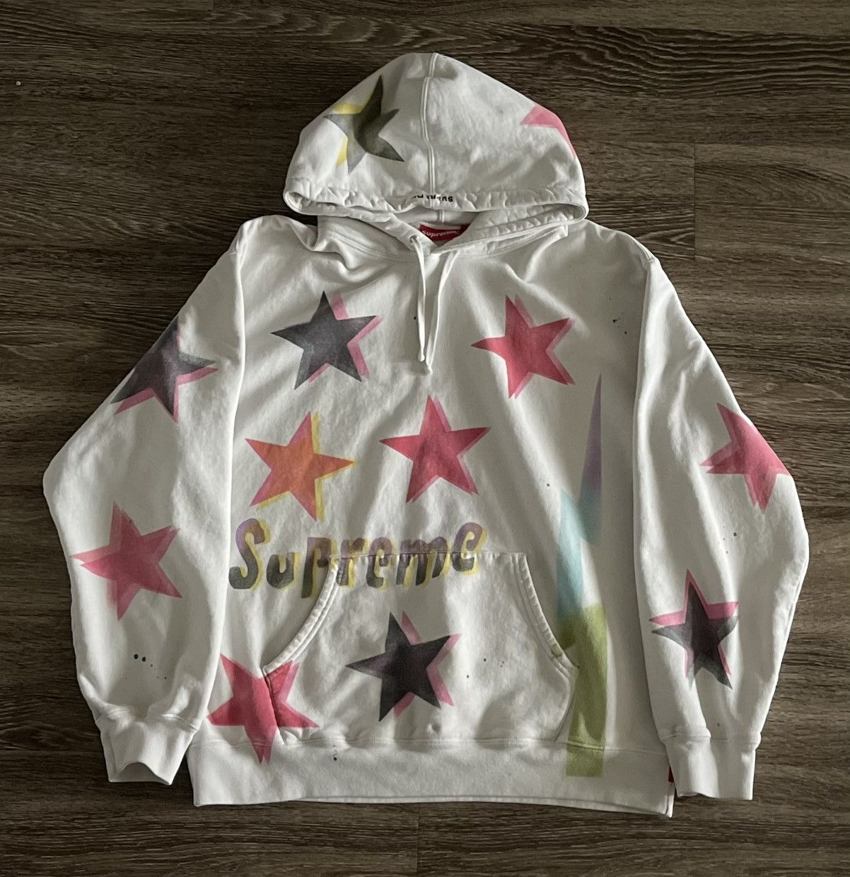 Image of Supreme Gonz Star Hoodie in White, Men's (Size XL)