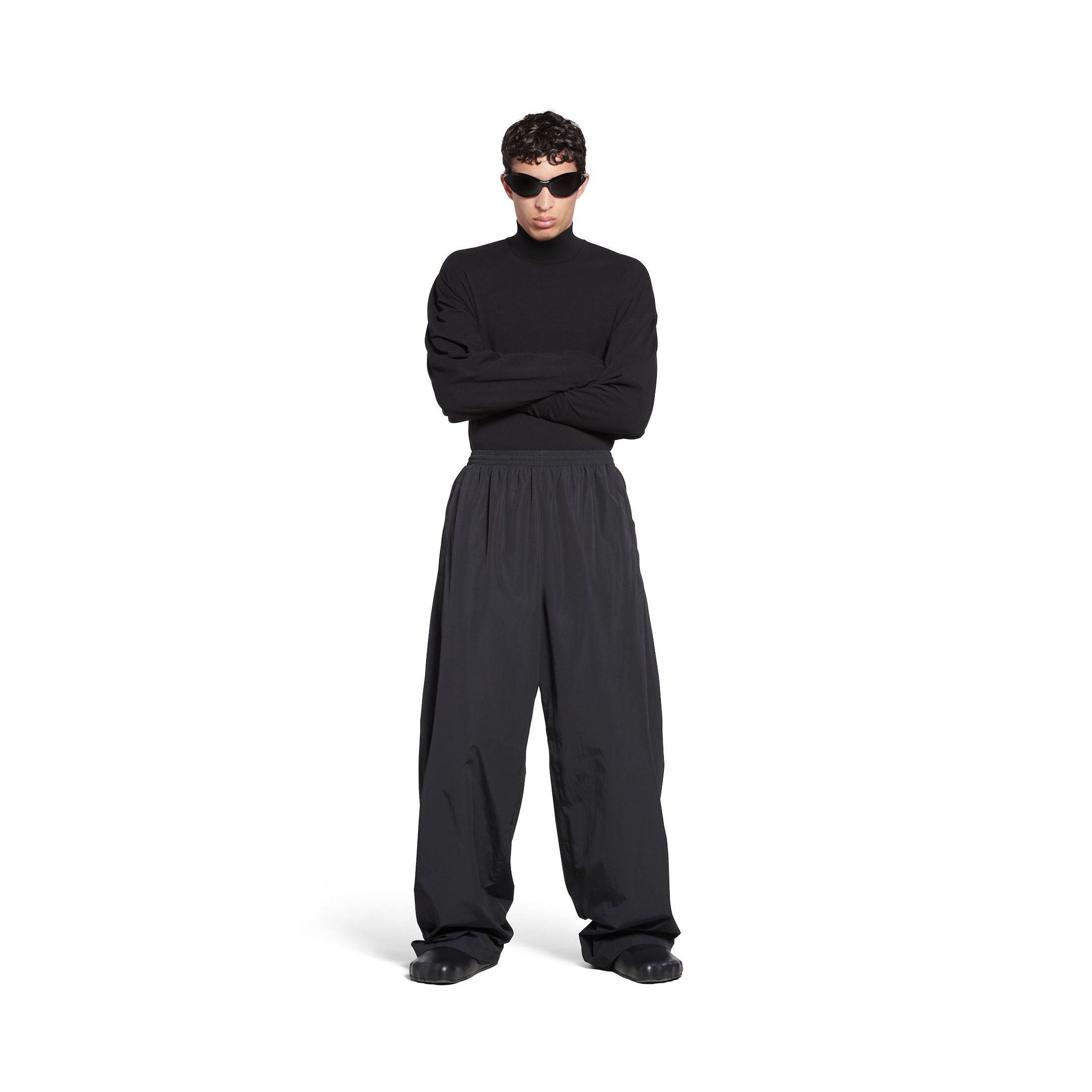 Balenciaga Tracksuit Pants in black techno poplin Size US 36 / EU 52 - 1 Thumbnail