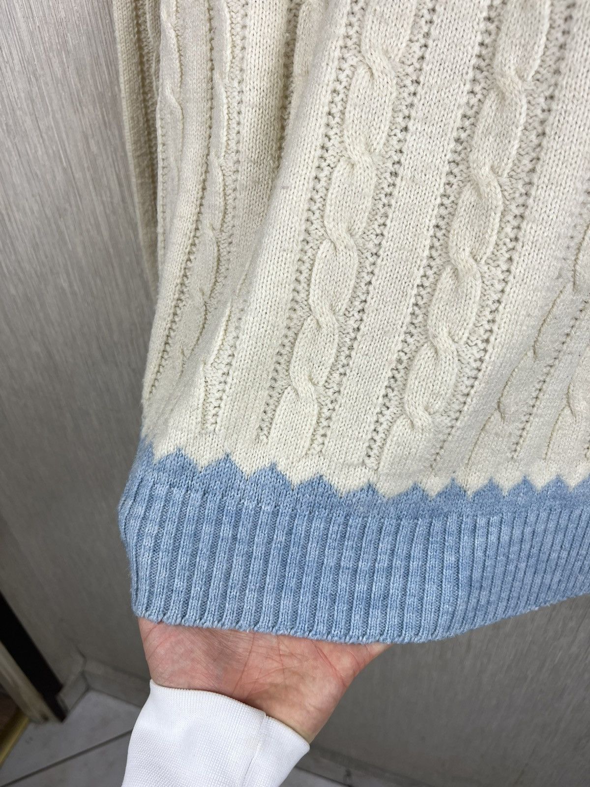 Jantzen × Vintage Vintage Jantzen patterned cable knit wool sweater snowflake Size US L / EU 52-54 / 3 - 8 Thumbnail