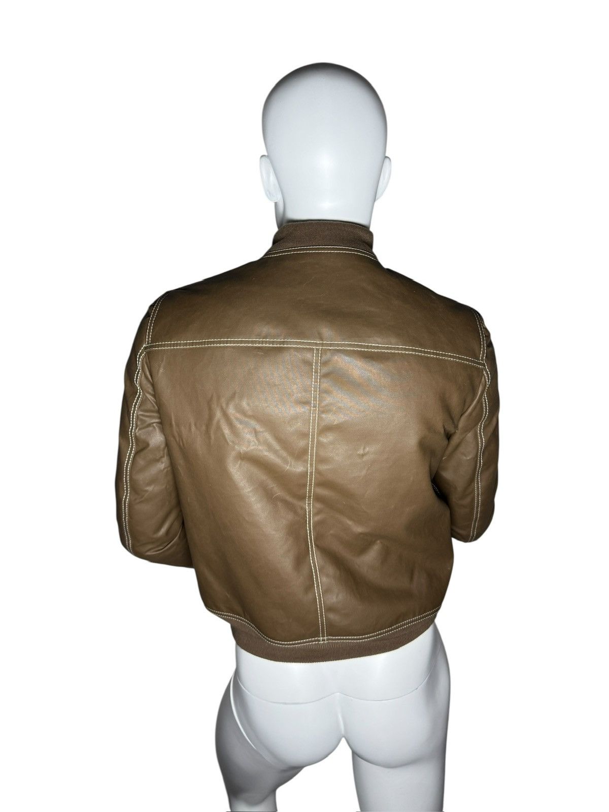 Rick Owens Drkshdw Rick Owens DRKSHDW Caramel Leather Bomber Jacket – FW17 Size US S / EU 44-46 / 1 - 3 Thumbnail