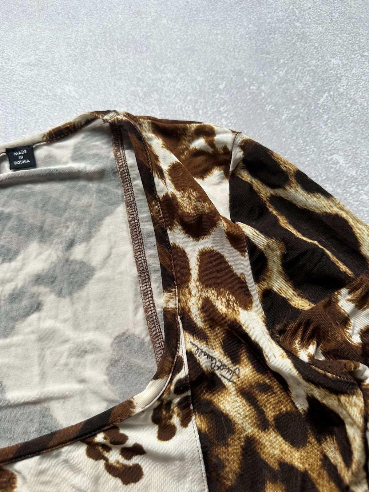 Just Cavalli Y2K Just Cavalli Leopard Print Viscose Long Dress Blouse Size M / US 6-8 / IT 42-44 - 11 Thumbnail