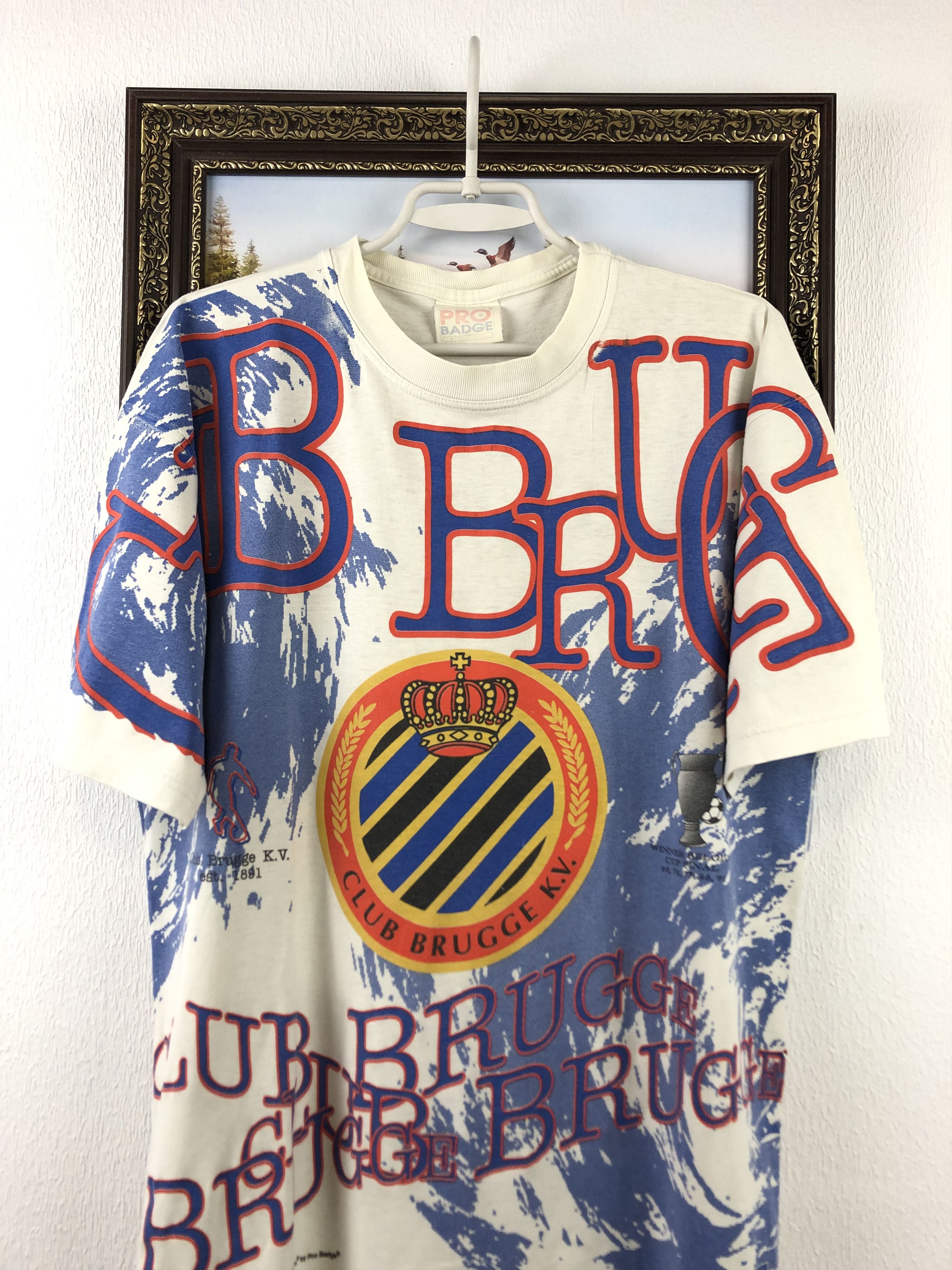 Vintage Vintage Brugge Football Shirt Soccer Jersey Print Graphic Size US M / EU 48-50 / 2 - 2 Thumbnail